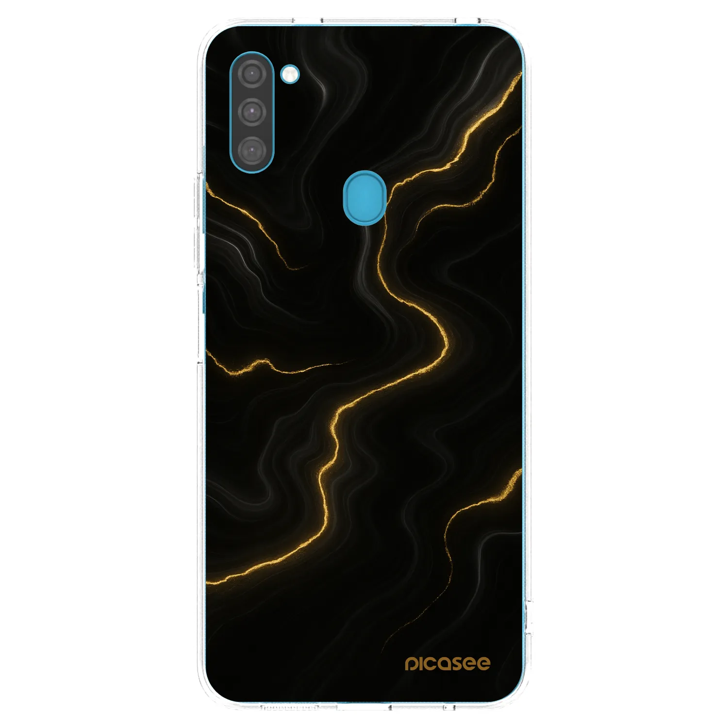 Picasee silikonový průhledný obal pro Samsung Galaxy M11 - Thunder