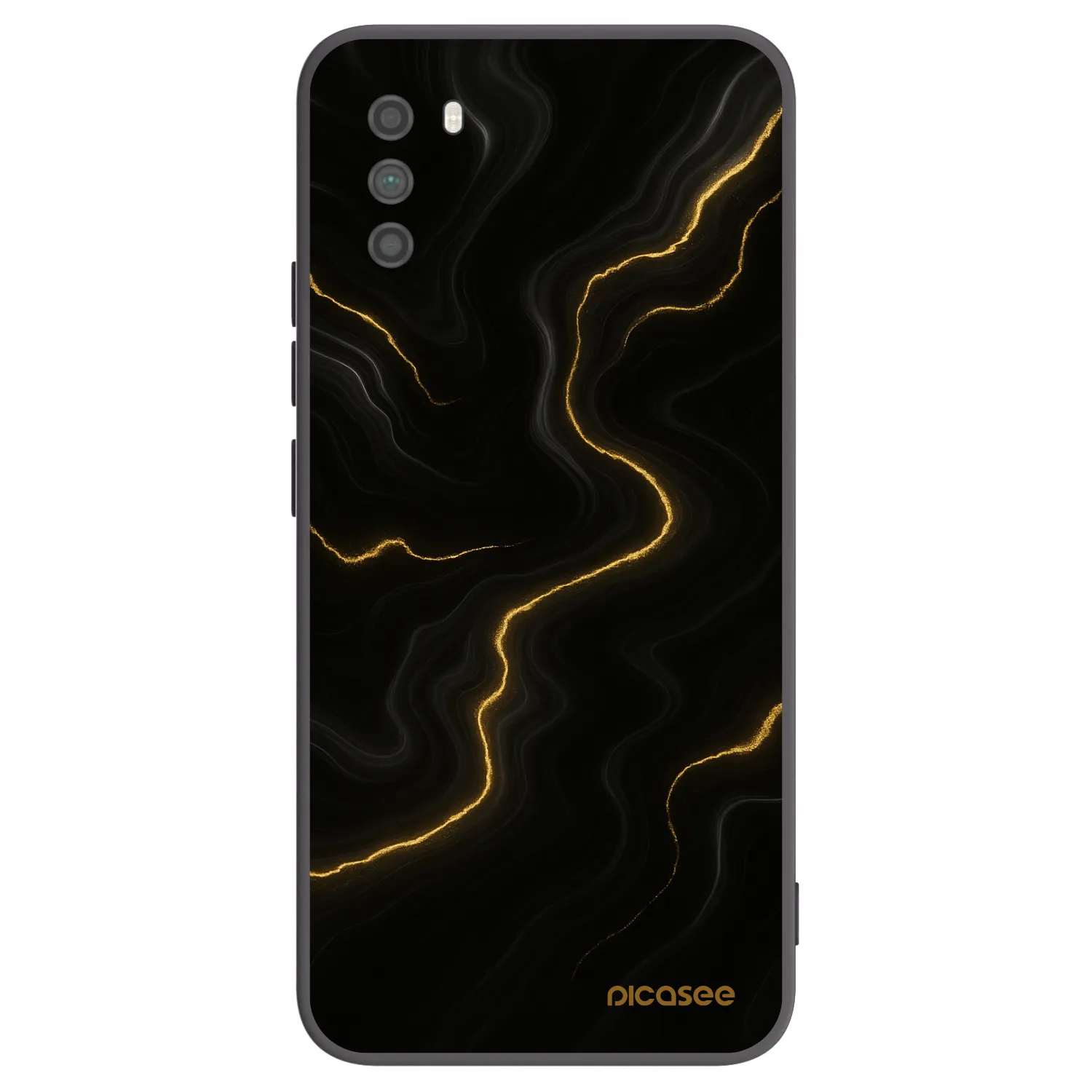 Picasee silikonový černý obal pro Xiaomi Poco M3 - Thunder