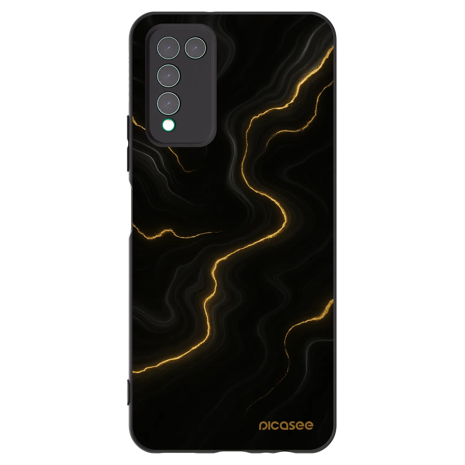 Picasee silikonový černý obal pro Honor 10X Lite - Thunder