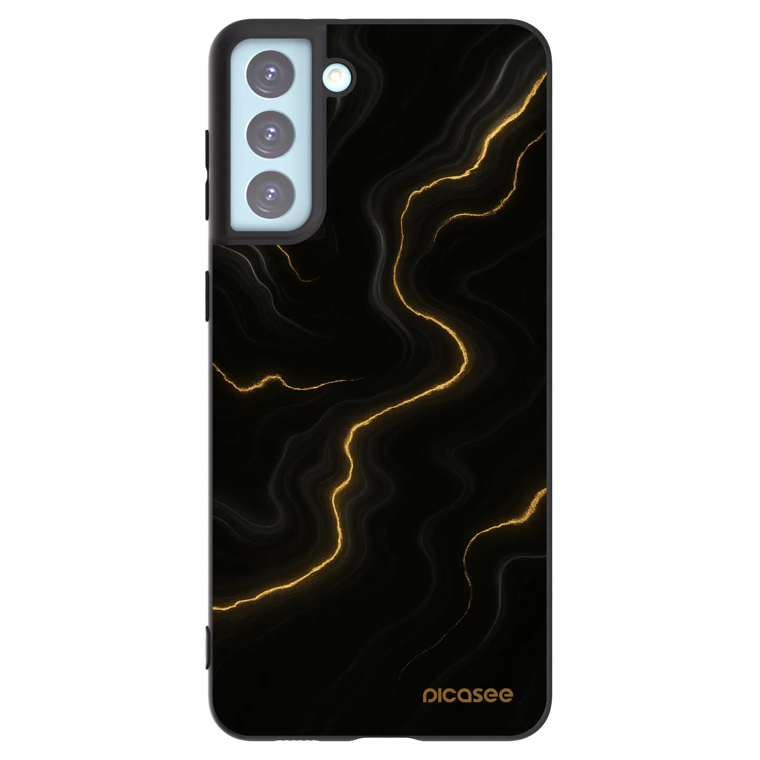 Picasee silikonový černý obal pro Samsung Galaxy S21+ 5G G996F - Thunder