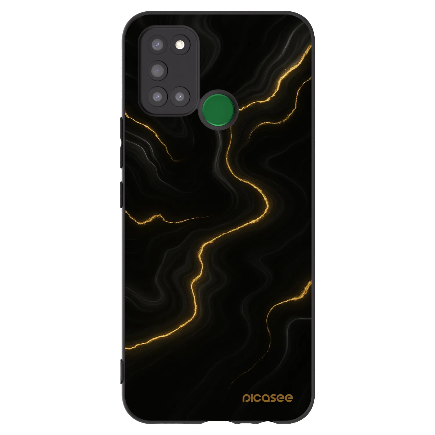 Picasee silikonový černý obal pro Realme 7i - Thunder