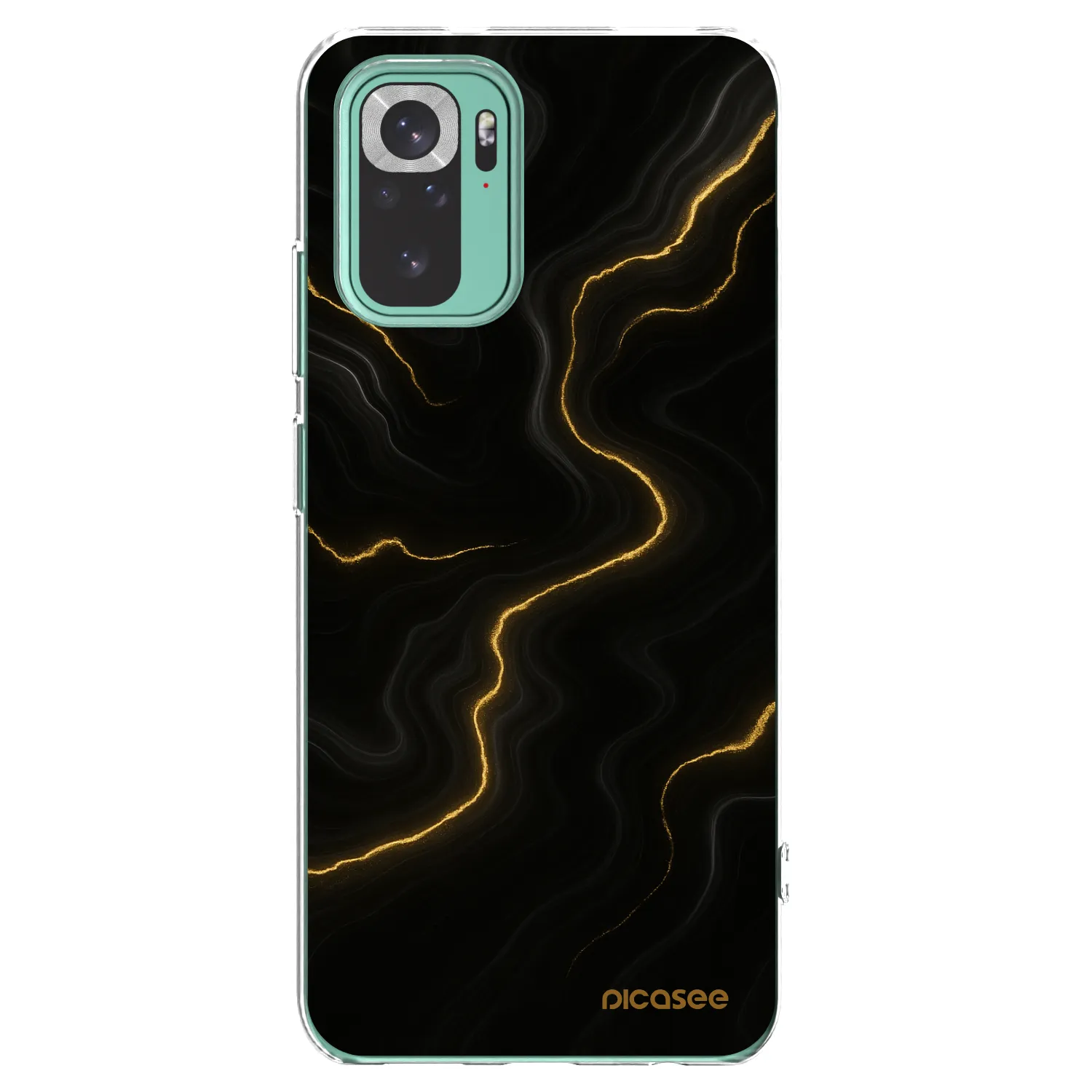 Picasee silikonový průhledný obal pro Xiaomi Redmi Note 10 Pro - Thunder
