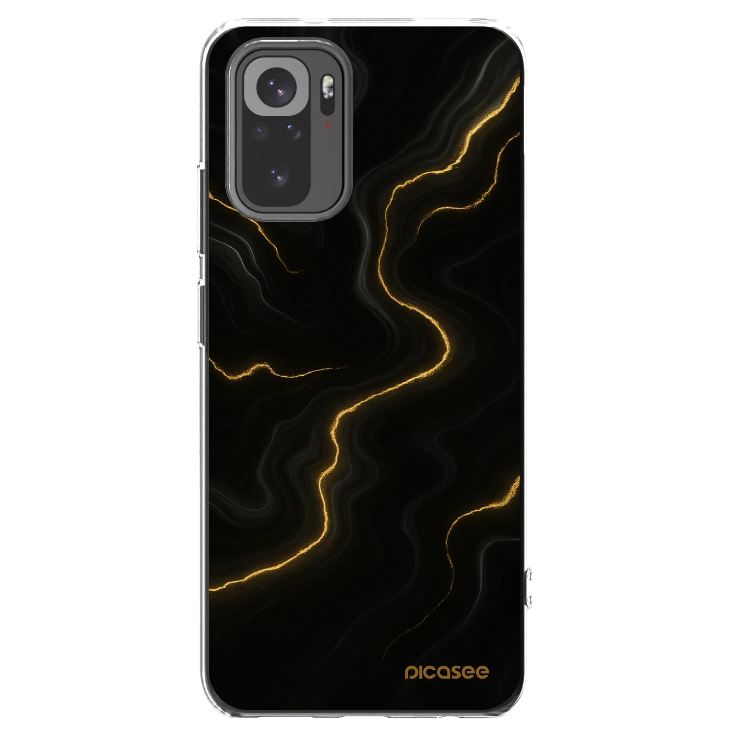 Picasee silikonový průhledný obal pro Xiaomi Redmi Note 10S - Thunder