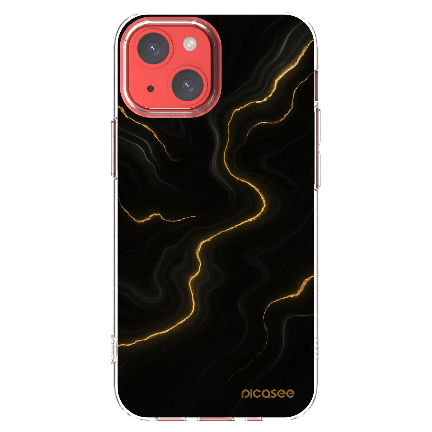 Picasee silikonový průhledný obal pro Apple iPhone 13 mini - Thunder