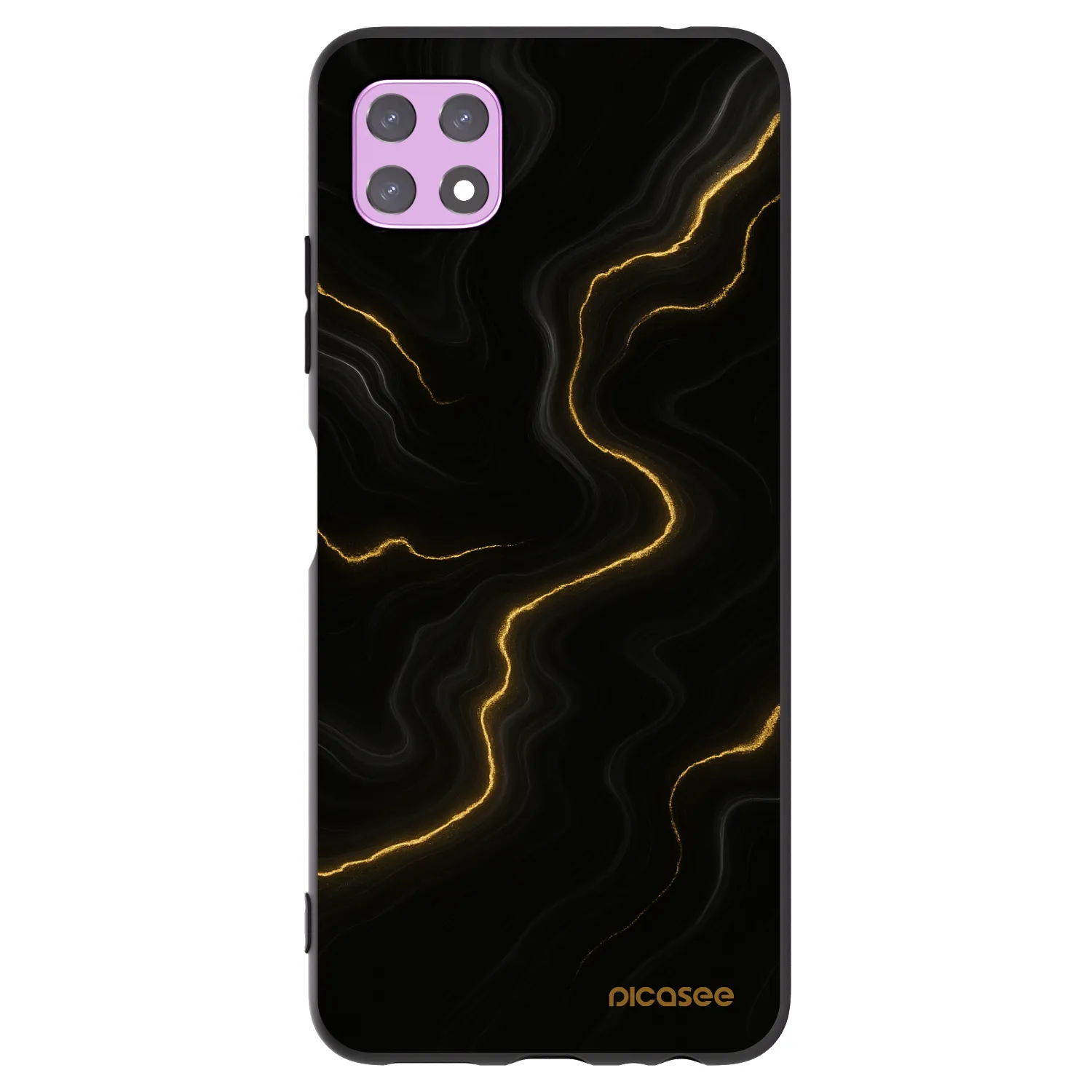 Picasee silikonový černý obal pro Samsung Galaxy A22 A226B 5G - Thunder
