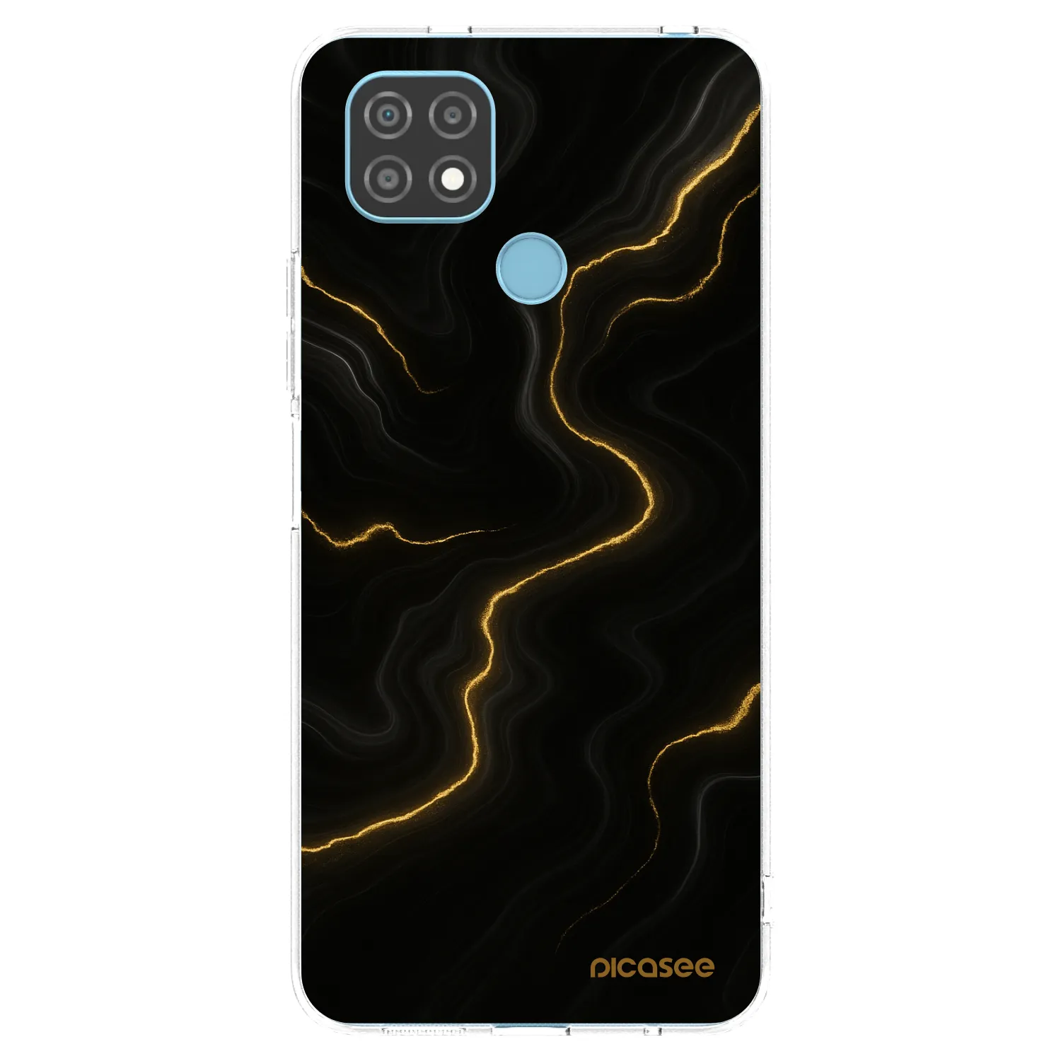 Picasee silikonový průhledný obal pro Realme C21 - Thunder
