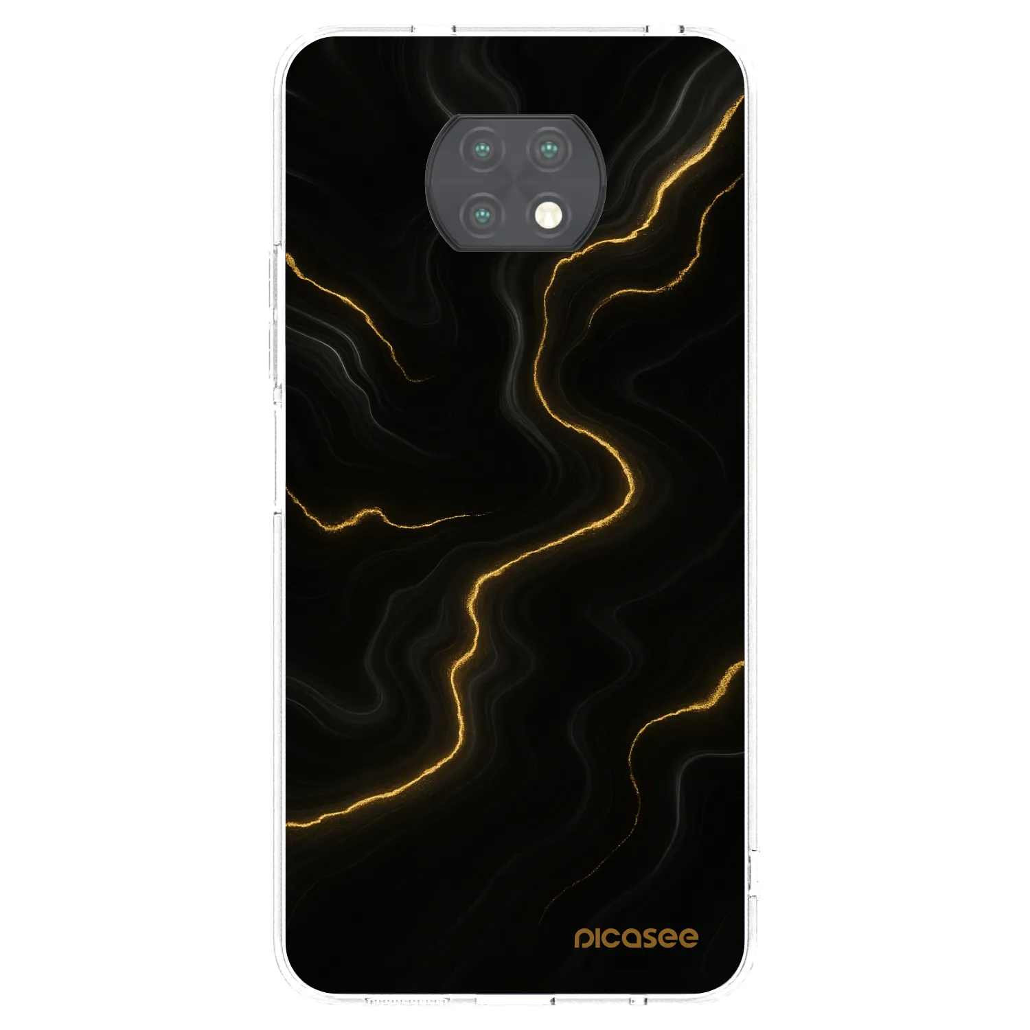 Picasee silikonový průhledný obal pro Xiaomi Redmi Note 9T - Thunder