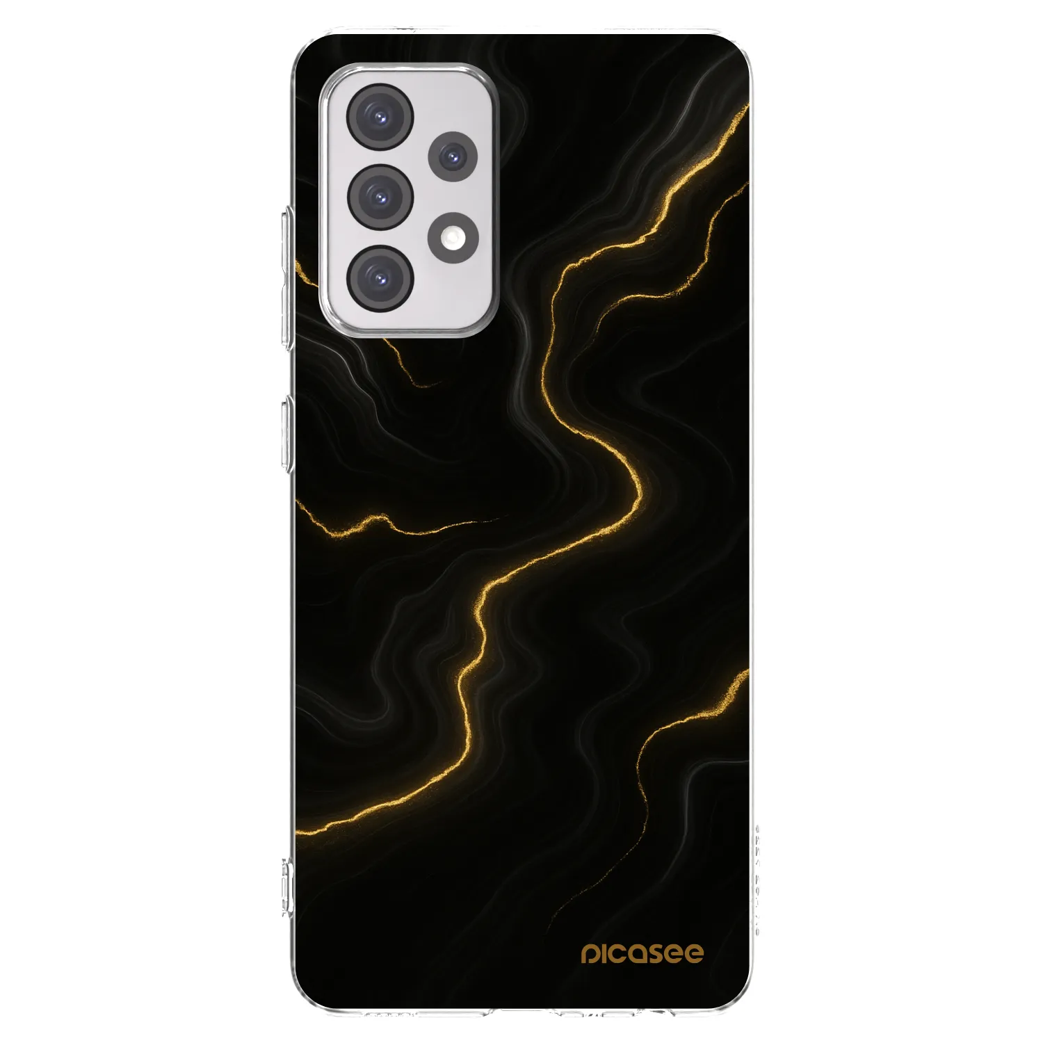 Picasee silikonový průhledný obal pro Samsung Galaxy A52s 5G A528B - Thunder