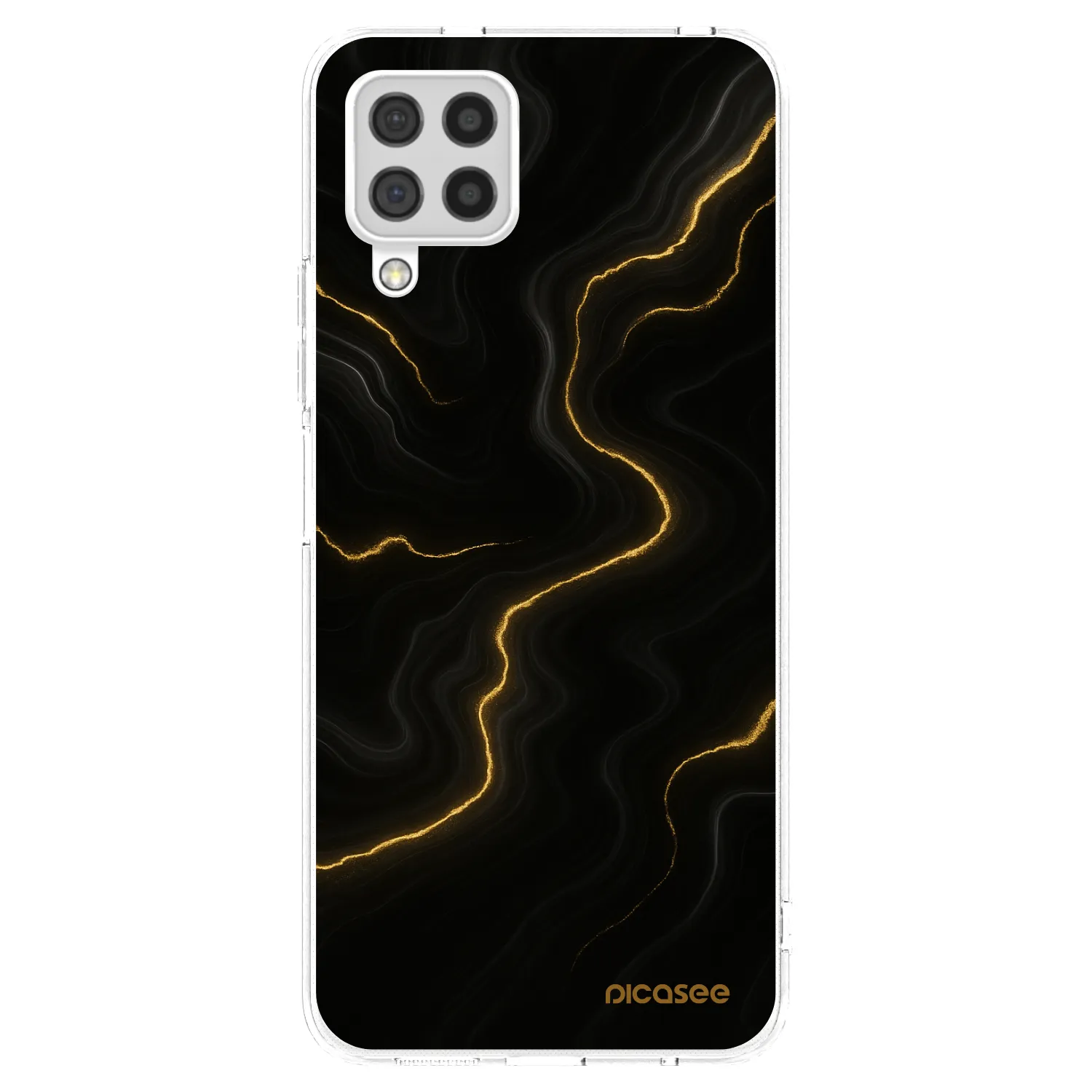 Picasee silikonový průhledný obal pro Samsung Galaxy A22 A225F 4G - Thunder