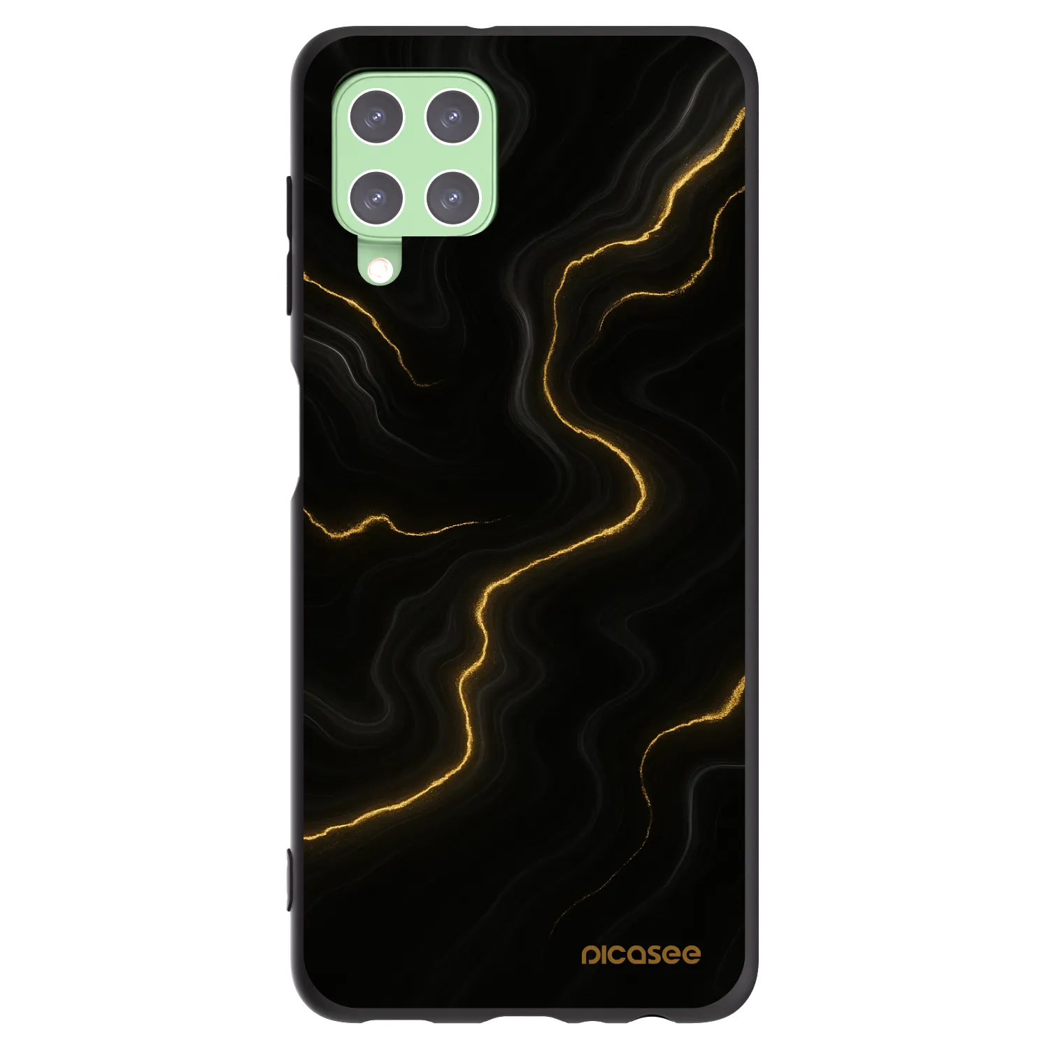 Picasee silikonový černý obal pro Samsung Galaxy A22 A225F 4G - Thunder