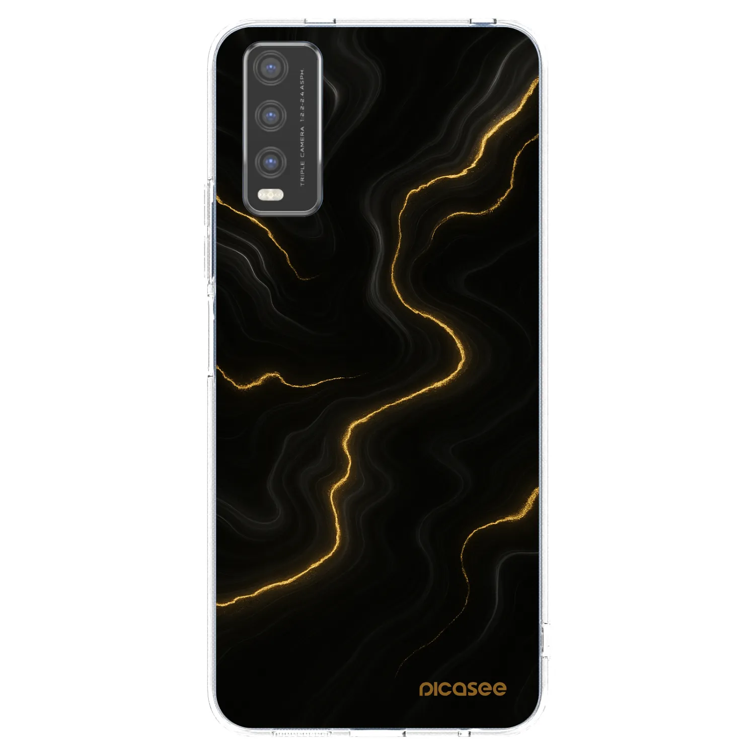 Picasee silikonový průhledný obal pro Vivo Y20s - Thunder