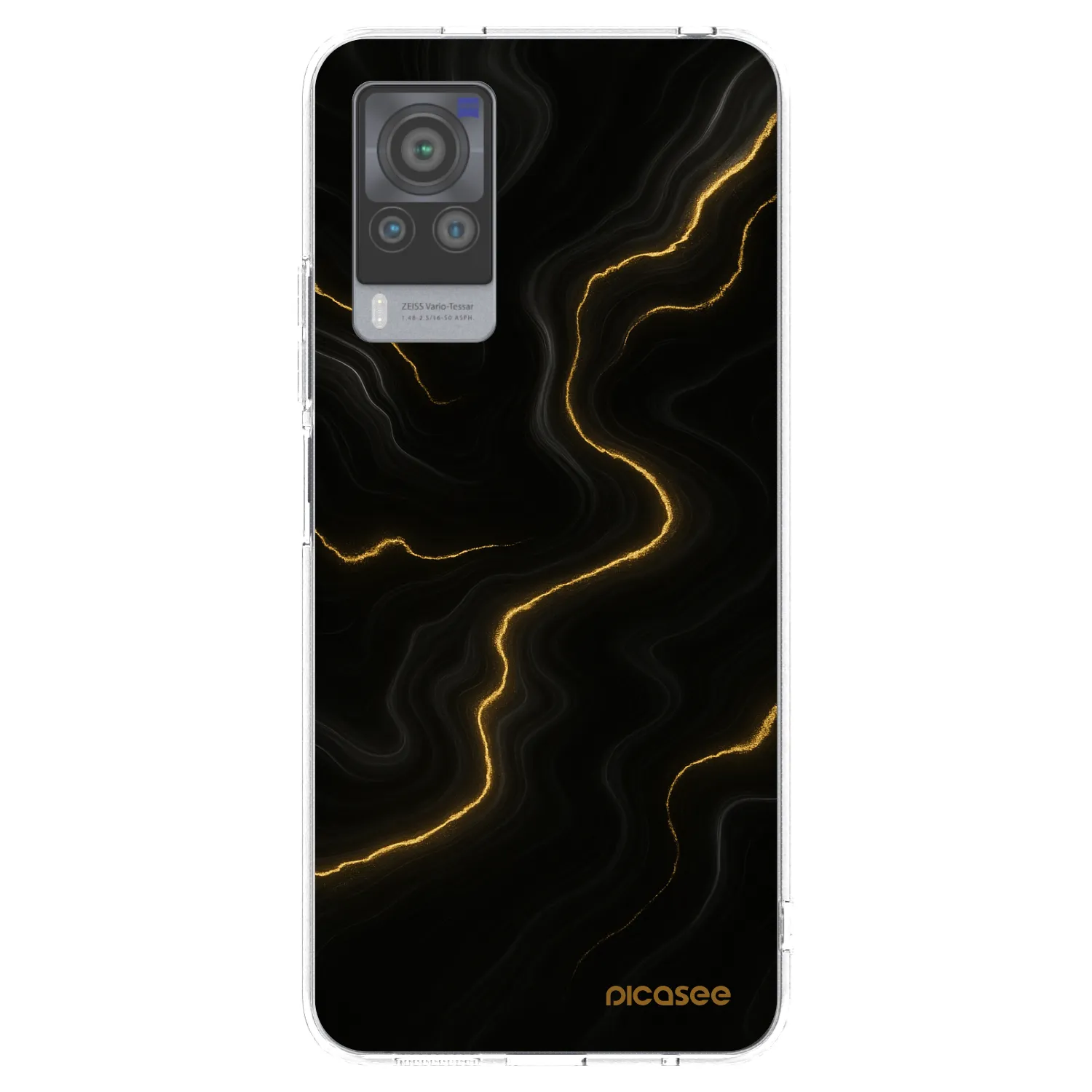 Picasee silikonový průhledný obal pro Vivo X60 Pro 5G - Thunder