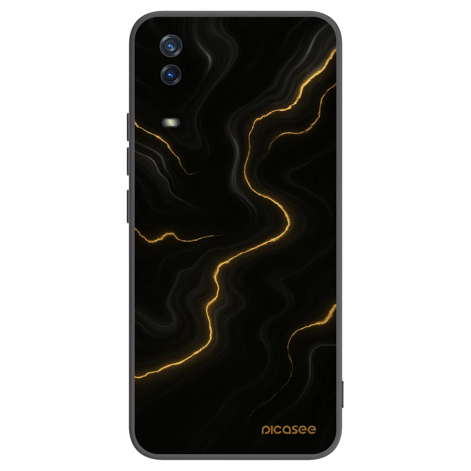 Picasee silikonový černý obal pro Vivo Y11s - Thunder
