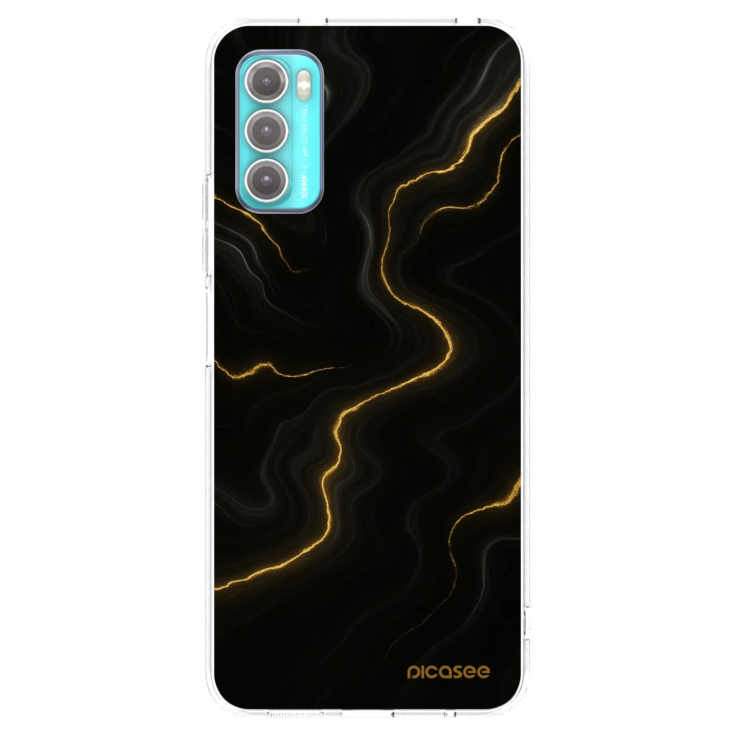Picasee silikonový průhledný obal pro Motorola Moto G60 - Thunder