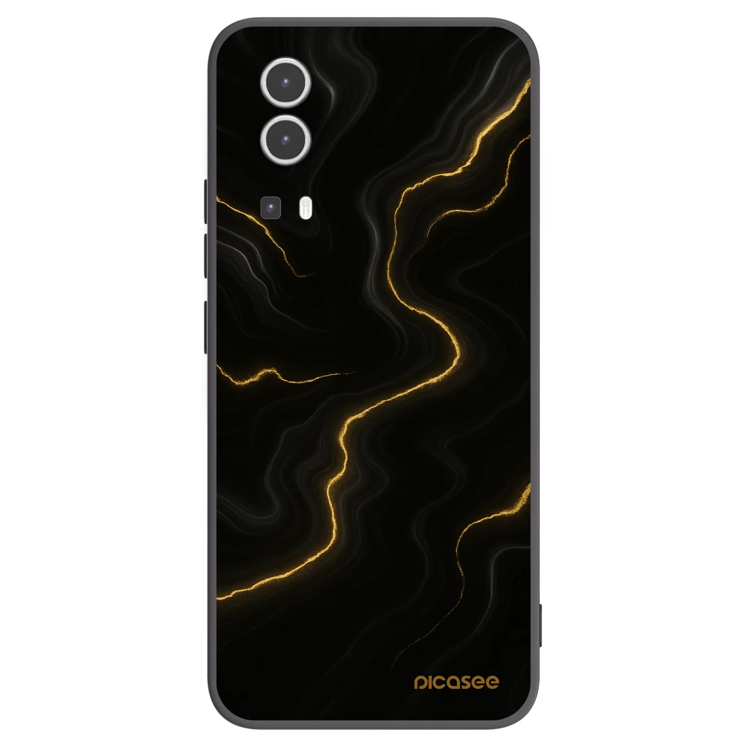 Picasee silikonový černý obal pro Vivo Y72 5G - Thunder