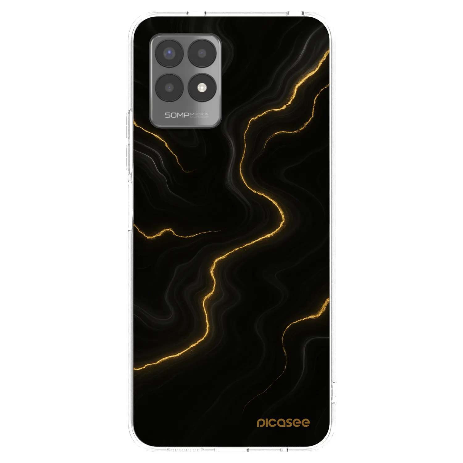 Picasee silikonový průhledný obal pro Realme 8i - Thunder