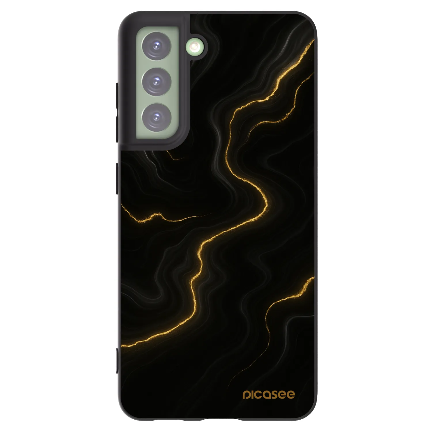 Picasee silikonový černý obal pro Samsung Galaxy S21 FE 5G - Thunder