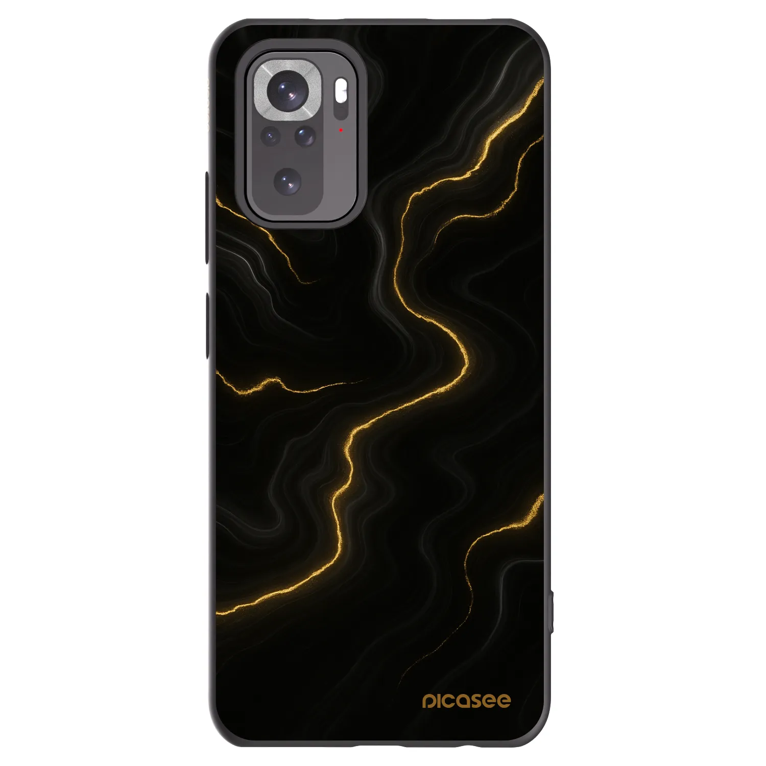 Picasee silikonový černý obal pro Xiaomi Redmi Note 11S 4G - Thunder