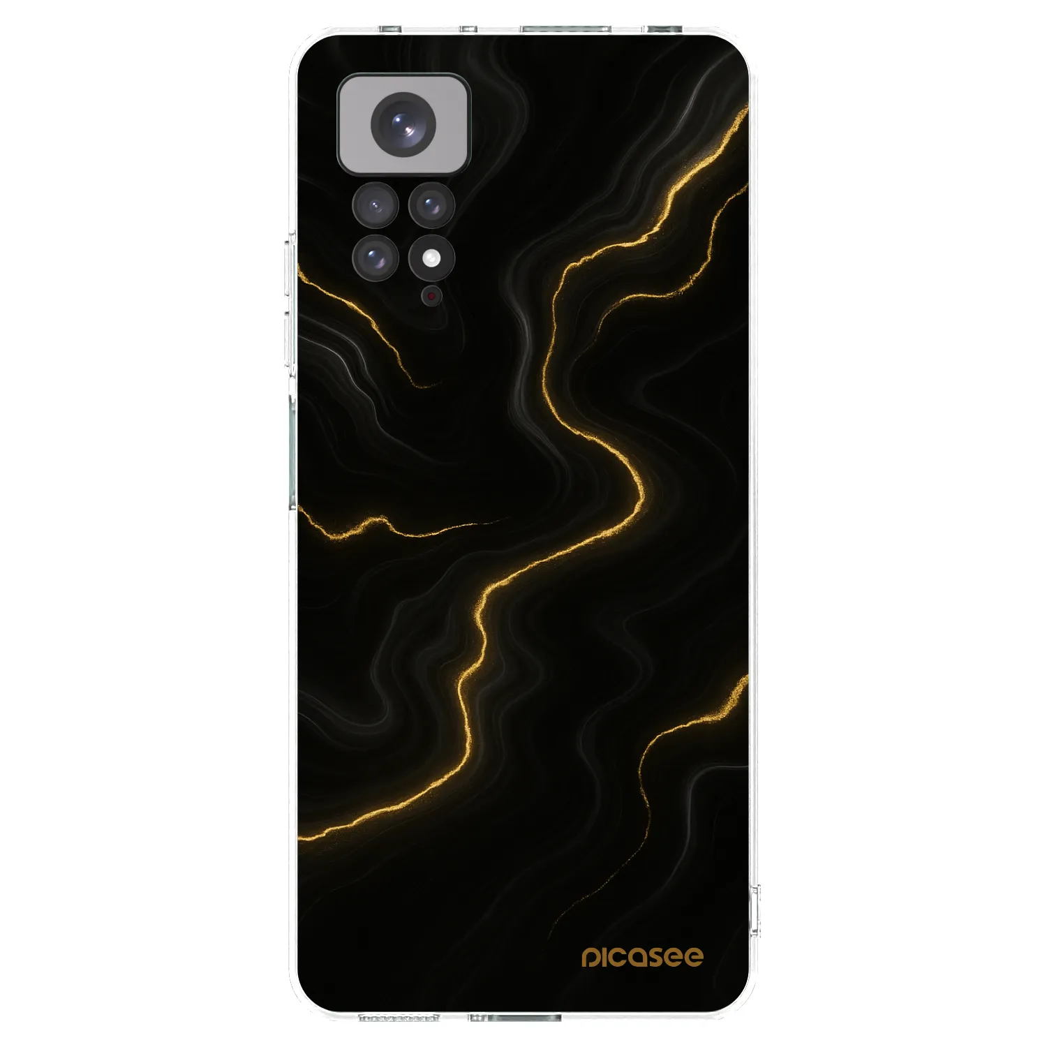 Picasee silikonový průhledný obal pro Xiaomi Redmi Note 11S 4G - Thunder