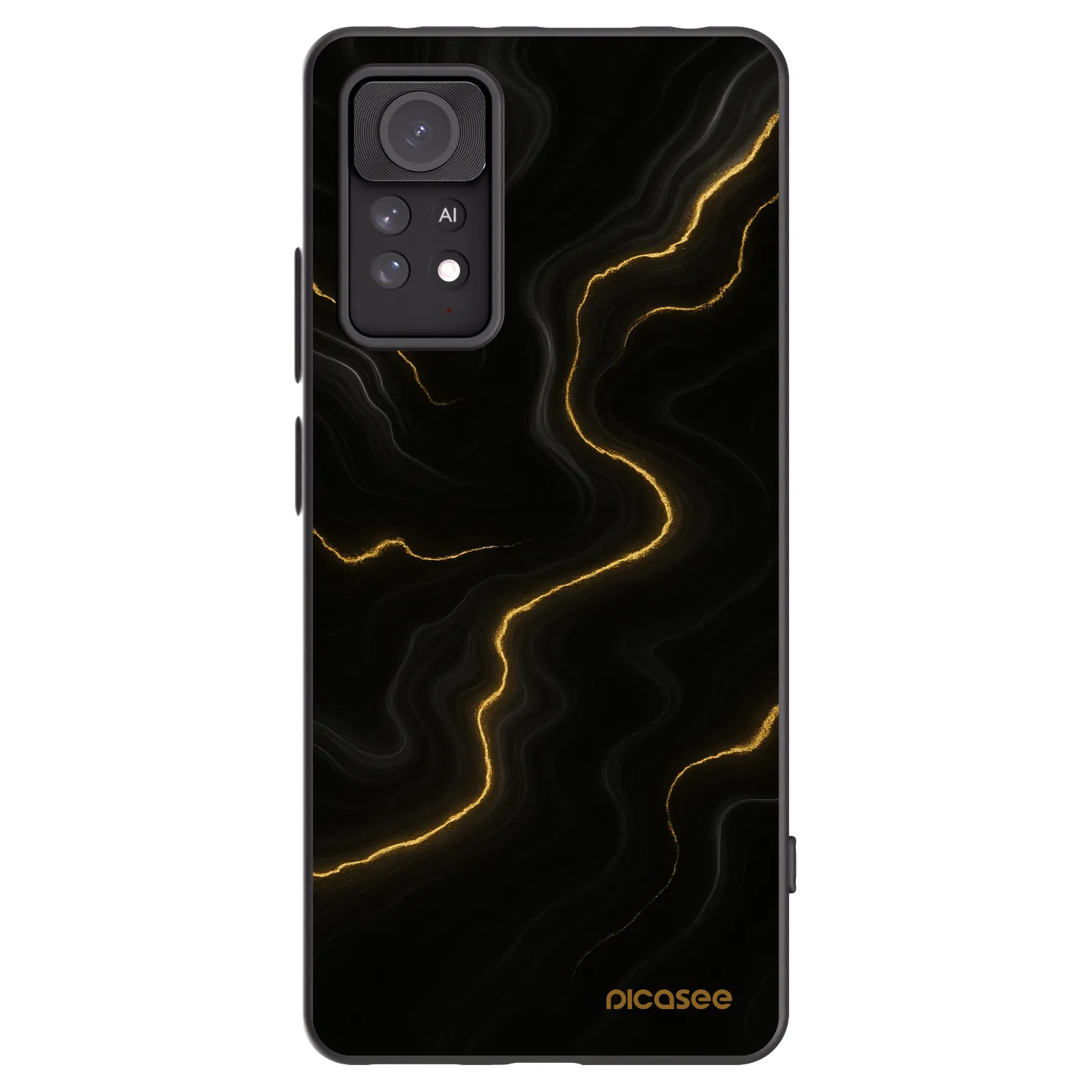 Picasee silikonový černý obal pro Xiaomi Redmi Note 11 Pro - Thunder