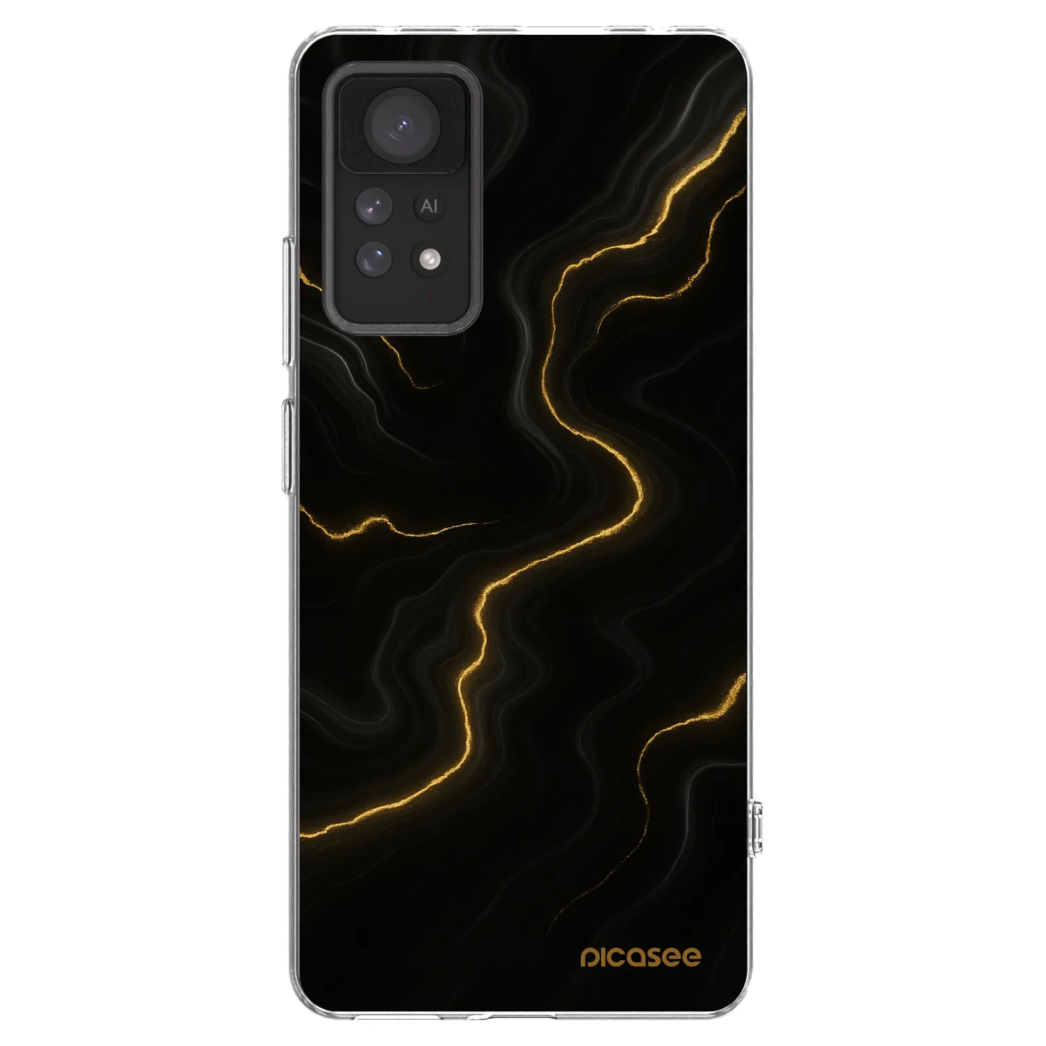Picasee silikonový průhledný obal pro Xiaomi Redmi Note 11 Pro 5G - Thunder