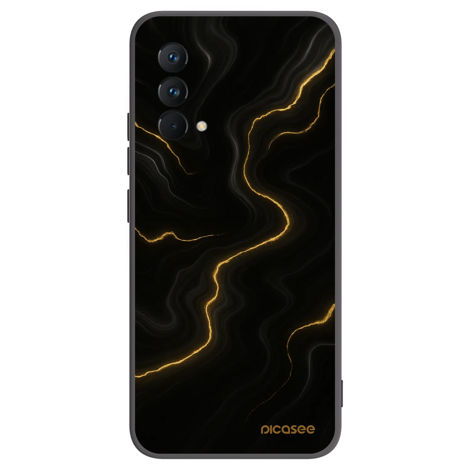 Picasee silikonový černý obal pro Realme GT Master Edition 5G - Thunder