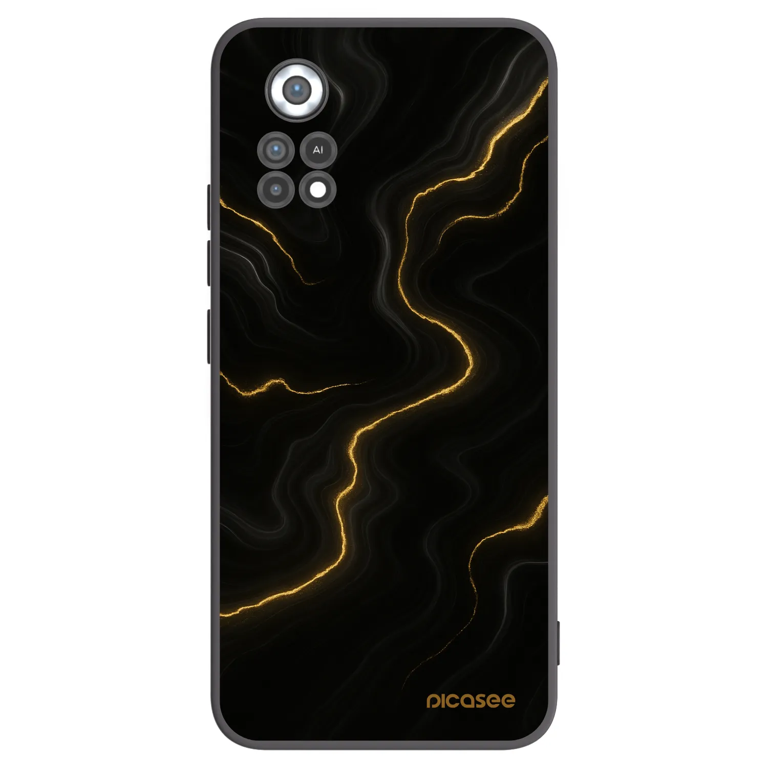 Picasee silikonový černý obal pro Xiaomi Poco X4 Pro 5G - Thunder