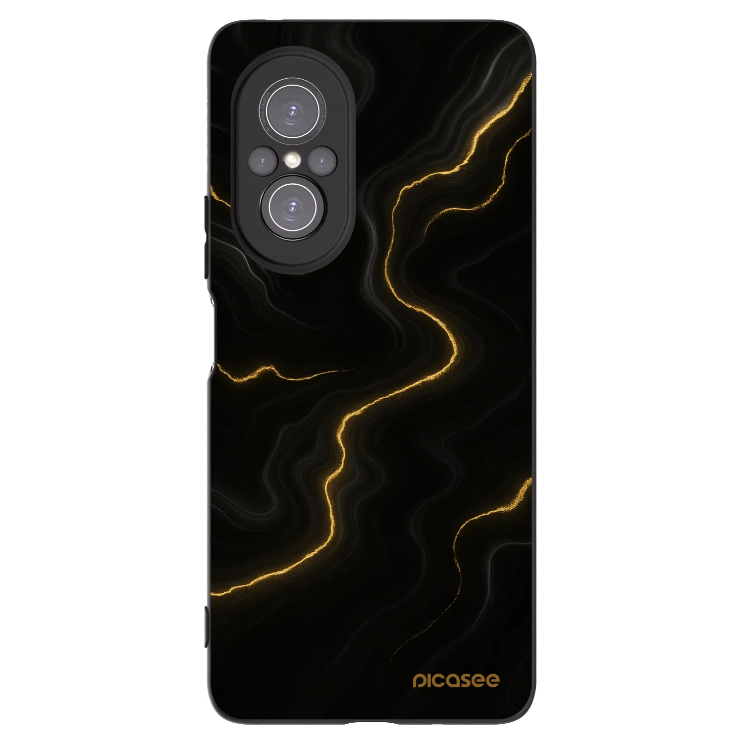 Picasee silikonový černý obal pro Huawei Nova 9 SE - Thunder