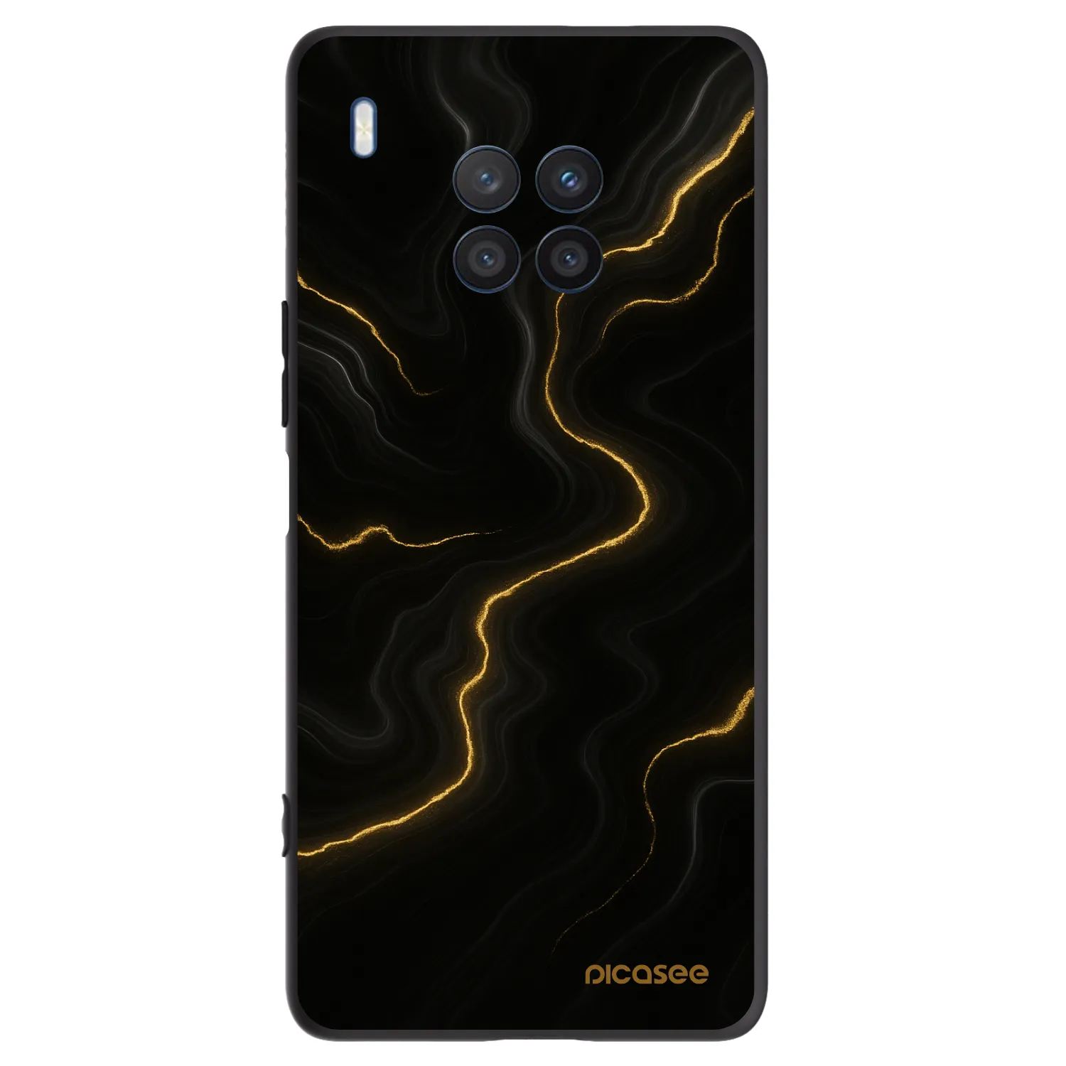Picasee silikonový černý obal pro Honor 50 Lite - Thunder