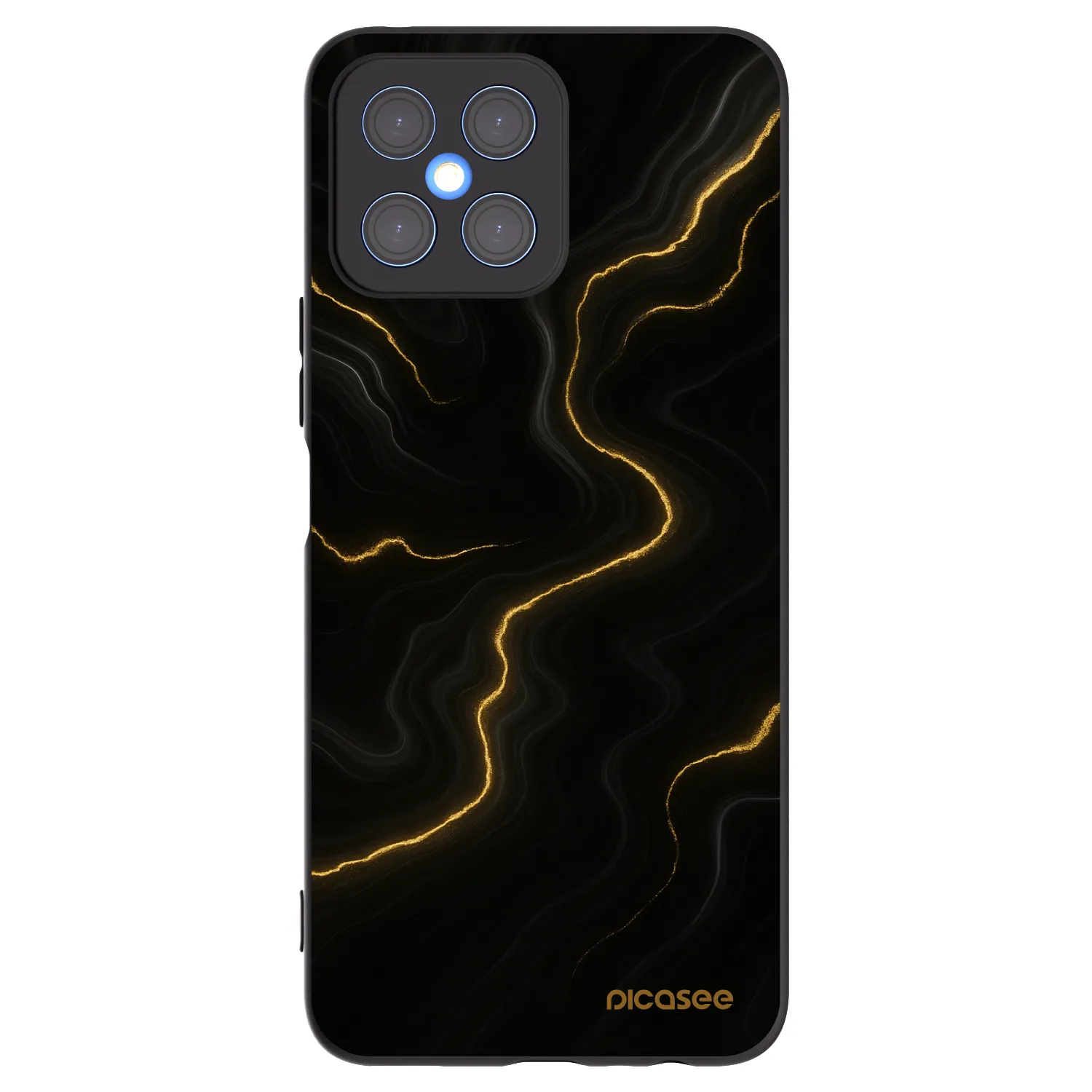 Picasee silikonový černý obal pro Honor X8 4G - Thunder