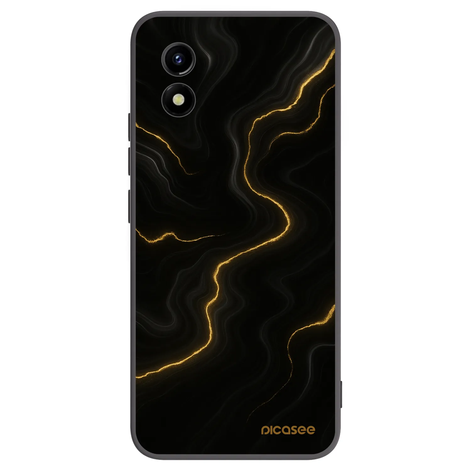 Picasee silikonový černý obal pro Vivo Y01 - Thunder