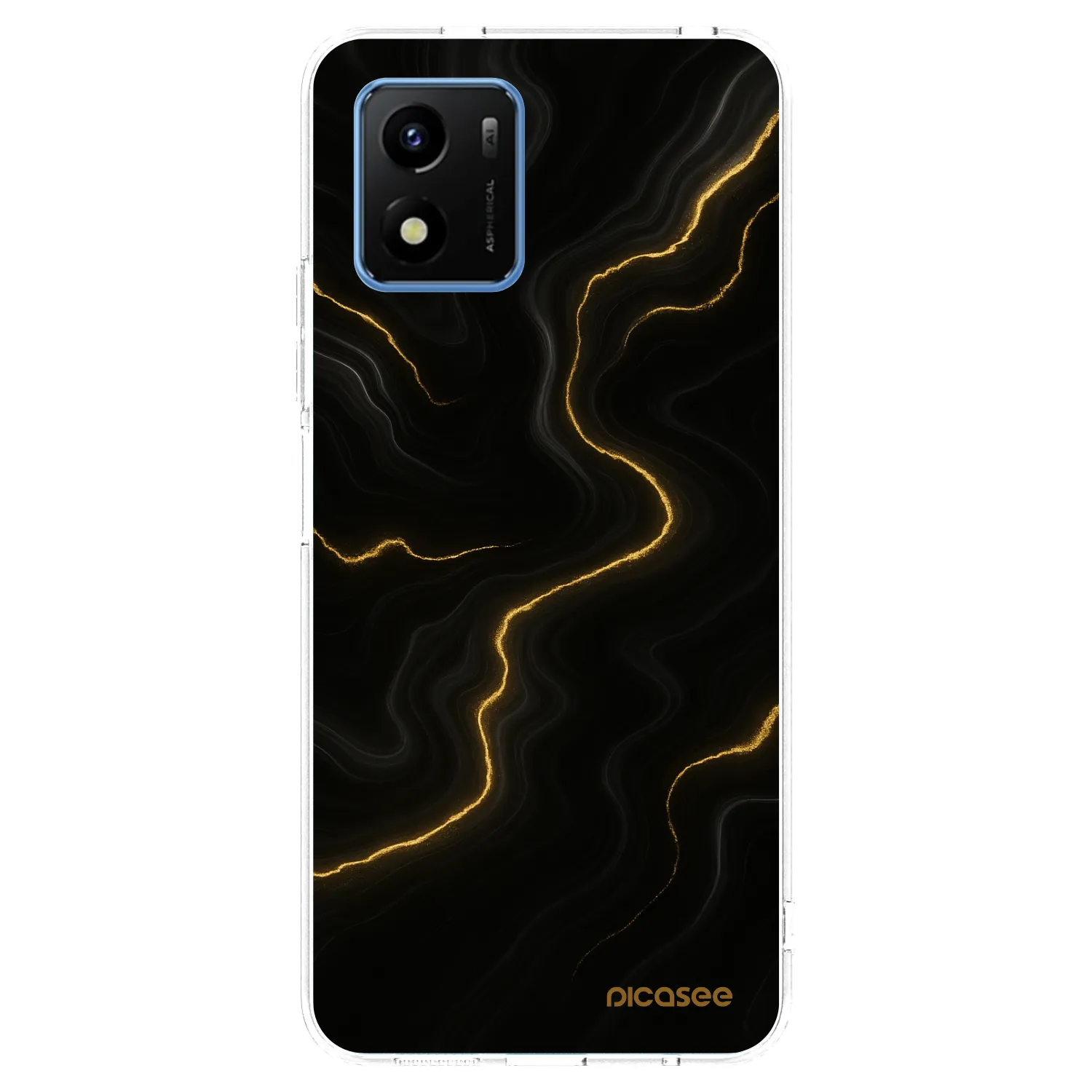 Picasee silikonový průhledný obal pro Vivo Y01 - Thunder