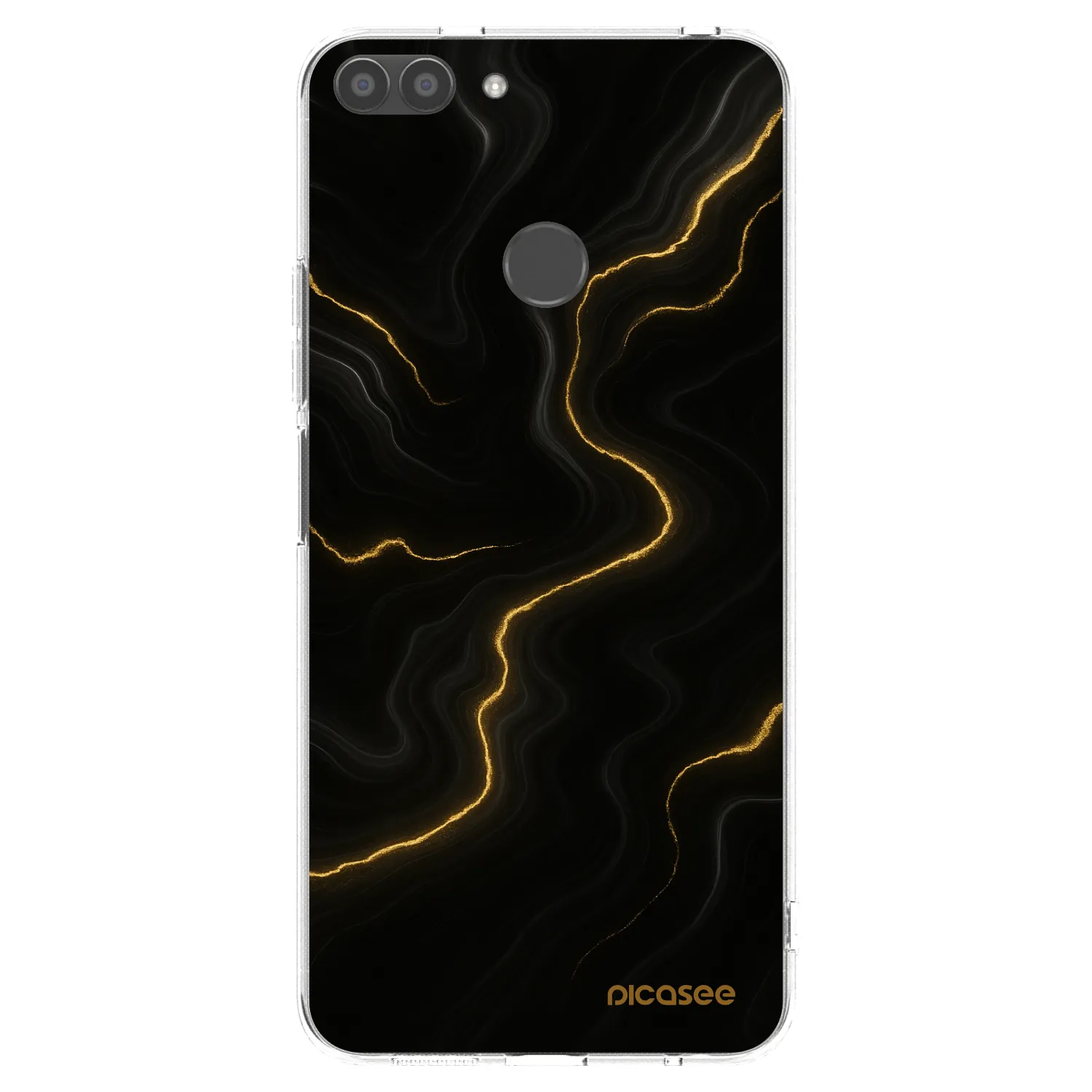 Picasee silikonový průhledný obal pro Huawei P Smart - Thunder