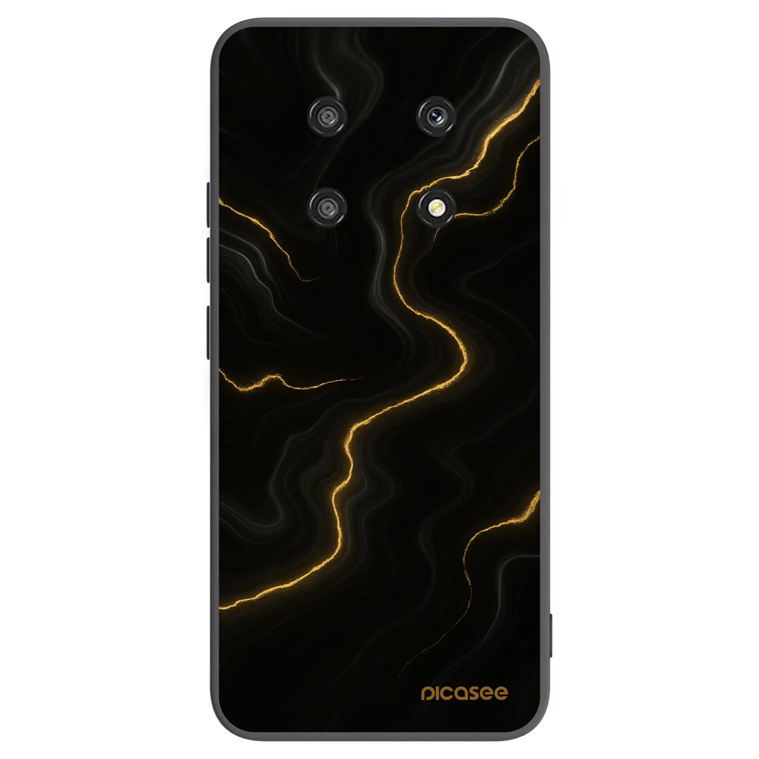 Picasee silikonový černý obal pro Honor Magic4 Lite 5G - Thunder