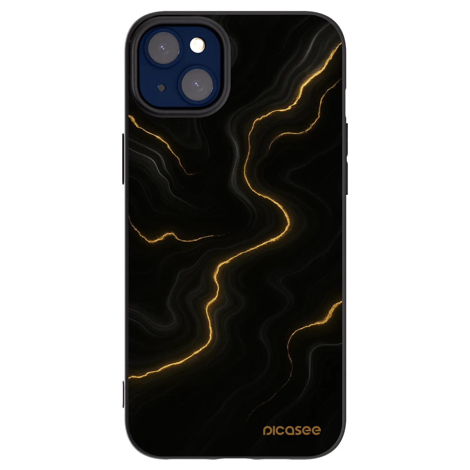 Picasee silikonový černý obal pro Apple iPhone 14 Plus - Thunder