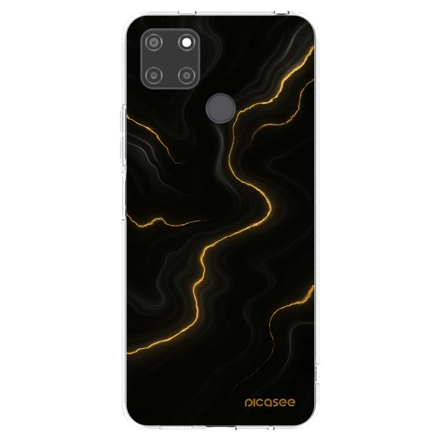 Picasee silikonový průhledný obal pro Realme C21Y - Thunder