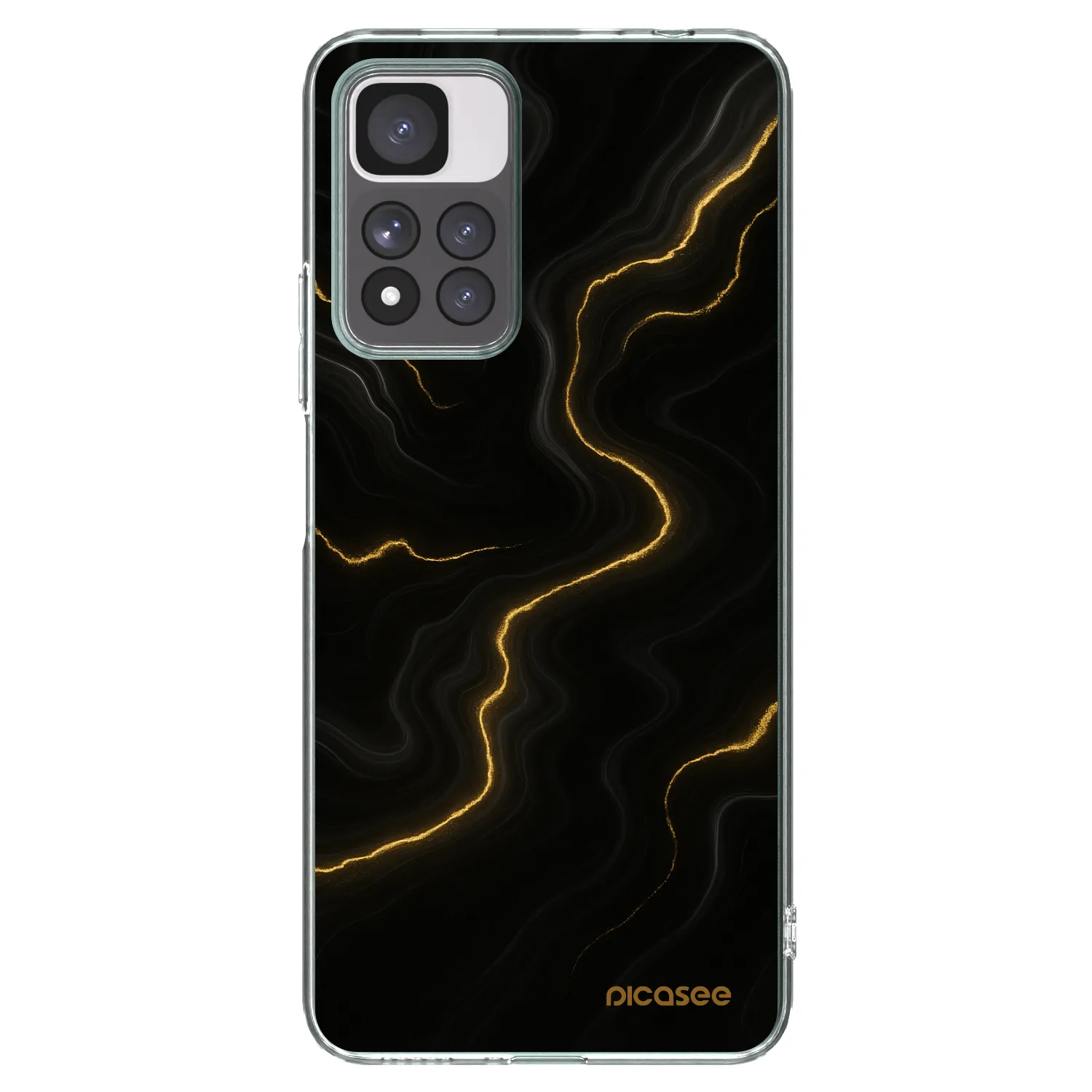 Picasee silikonový průhledný obal pro Xiaomi Redmi Note 11 Pro+ 5G - Thunder