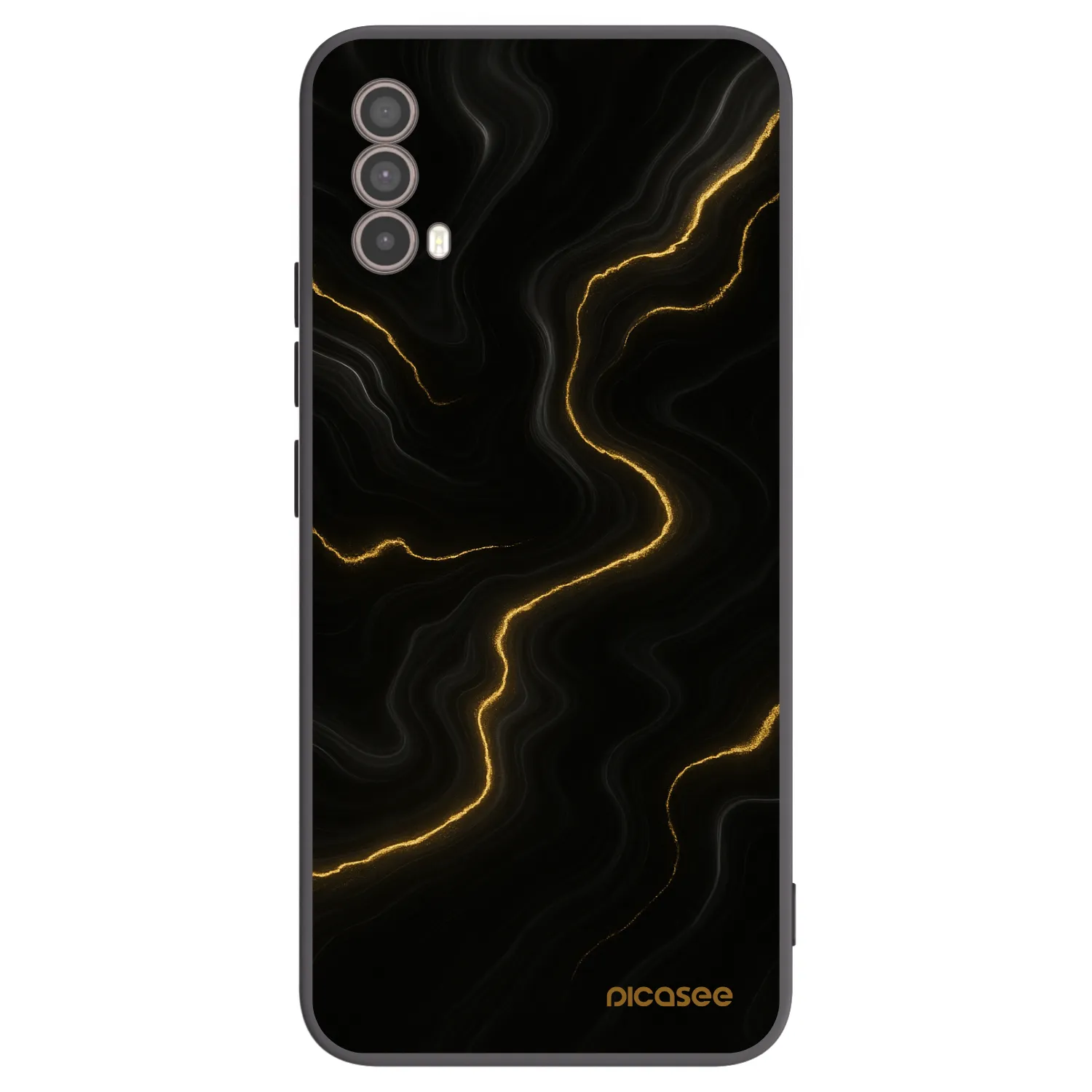 Picasee silikonový černý obal pro Motorola Moto E40 - Thunder