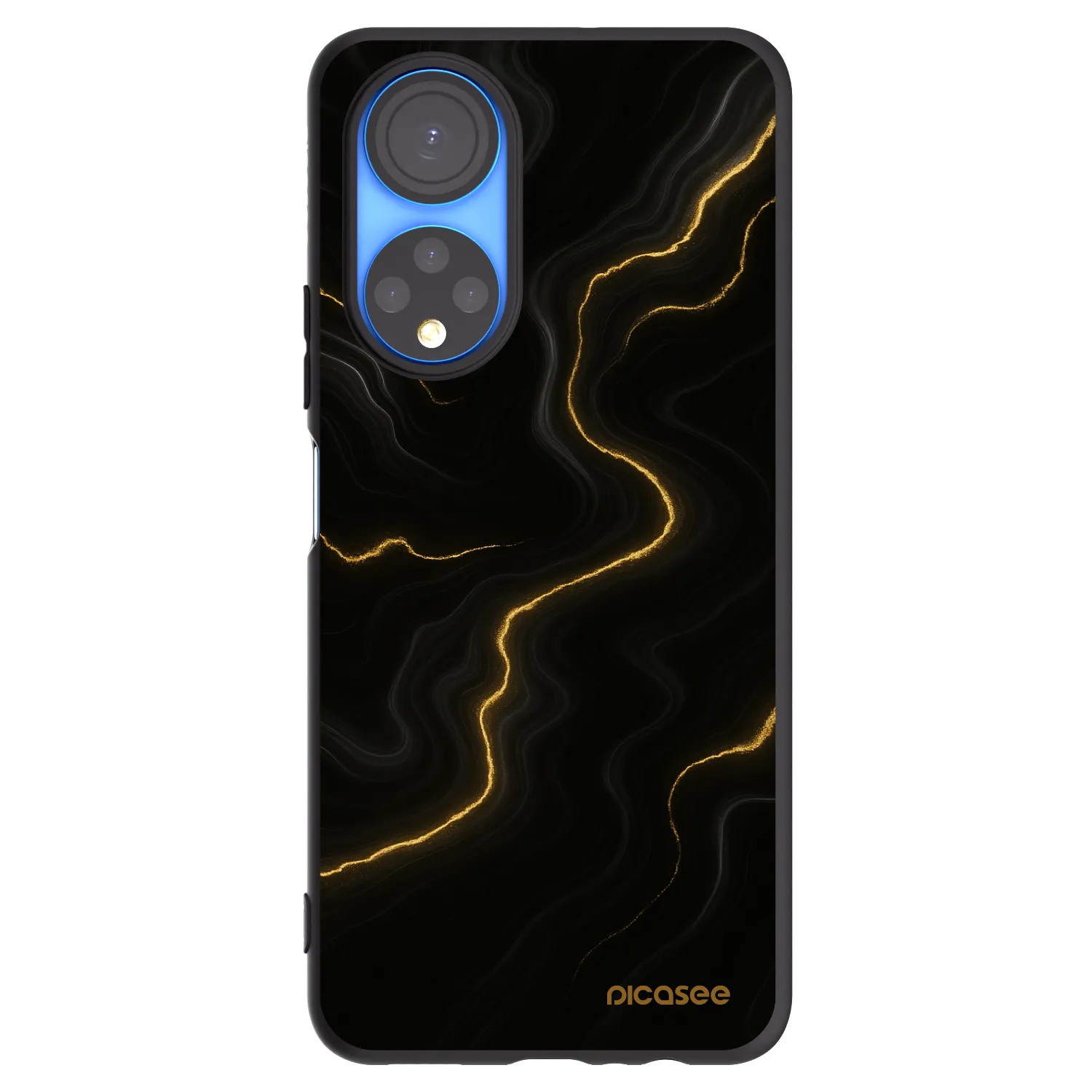 Picasee silikonový černý obal pro Honor X7 - Thunder