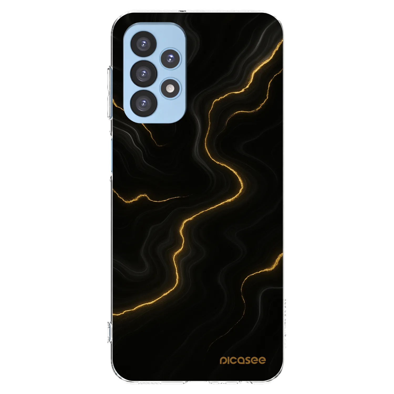 Picasee silikonový průhledný obal pro Samsung Galaxy A23 A235F 4G - Thunder