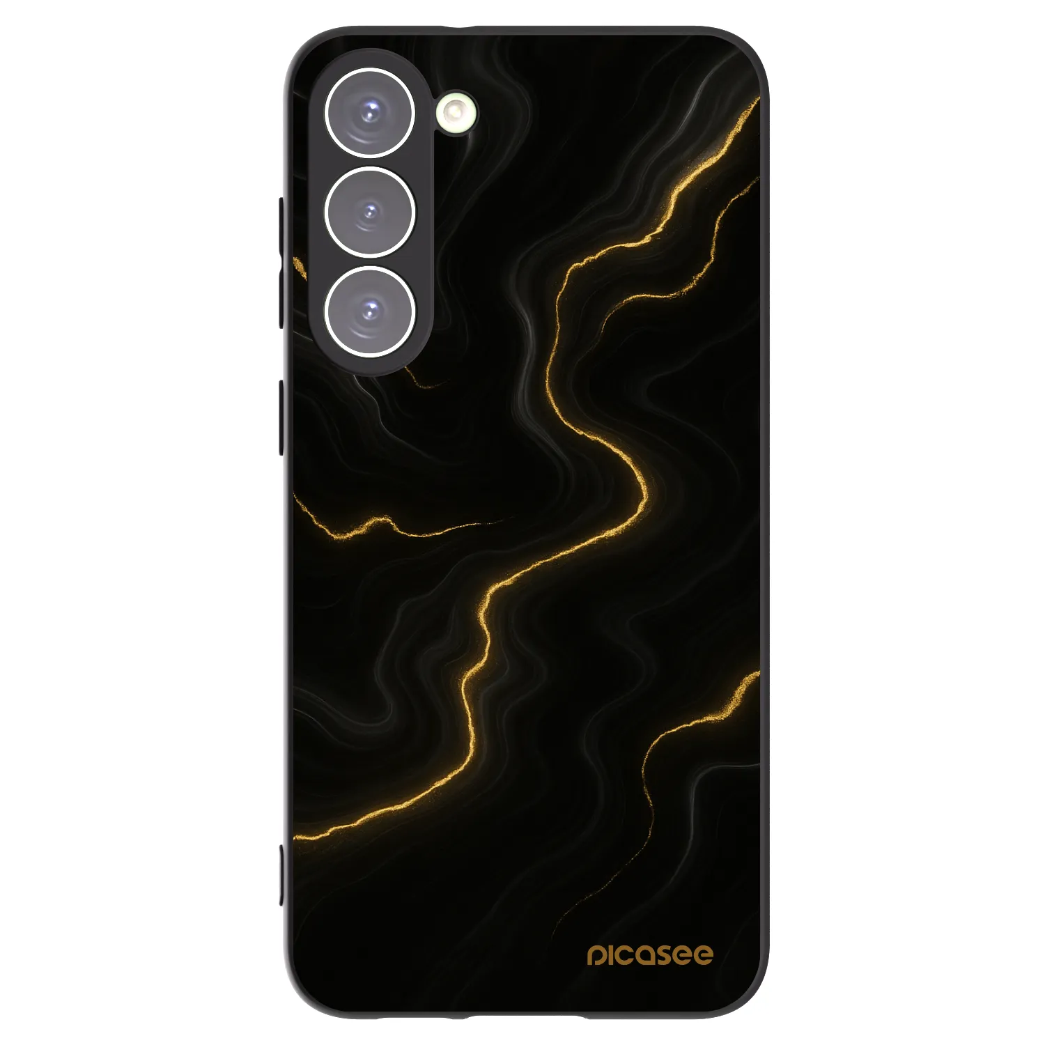 Picasee silikonový černý obal pro Samsung Galaxy S23+ 5G - Thunder