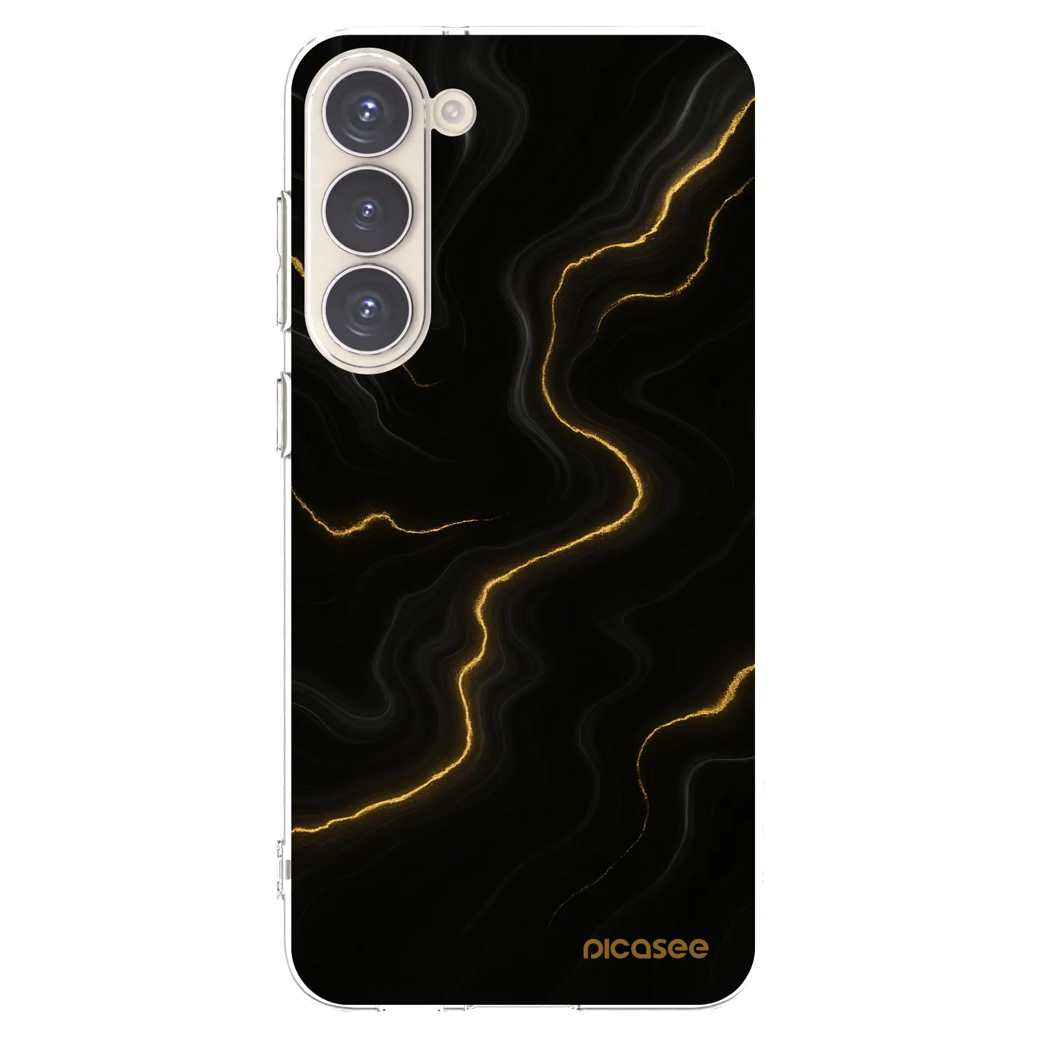 Picasee silikonový průhledný obal pro Samsung Galaxy S23+ 5G - Thunder