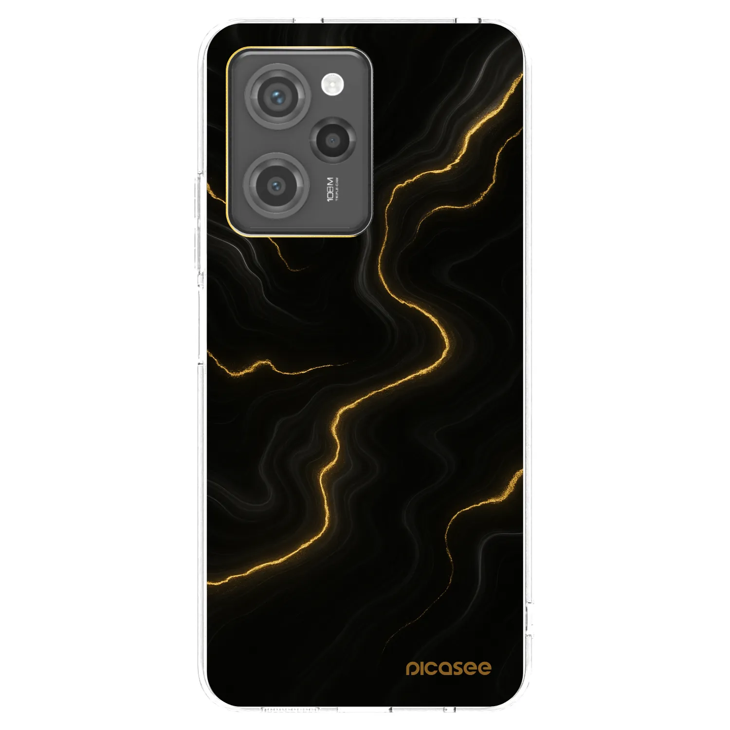 Picasee silikonový průhledný obal pro Xiaomi Poco X5 Pro - Thunder