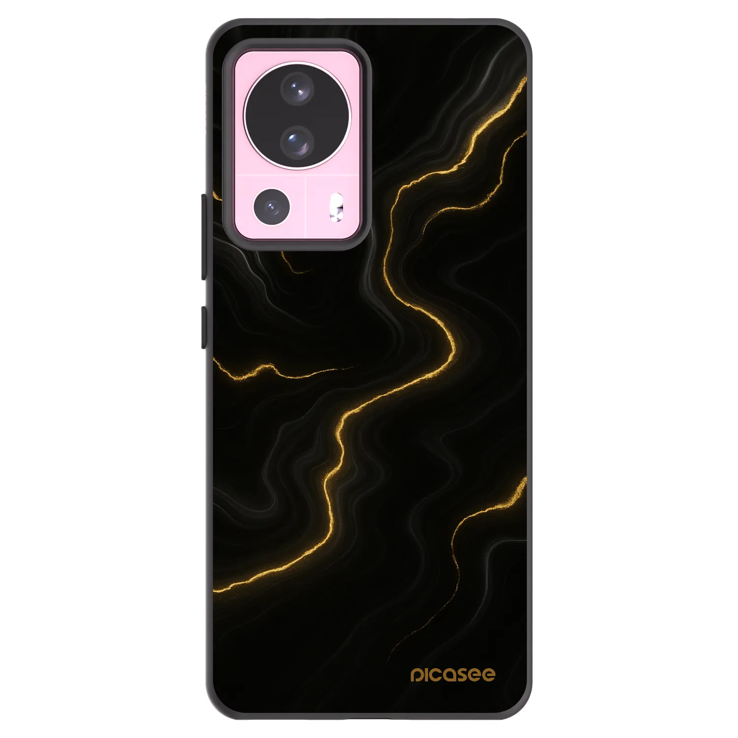 Picasee silikonový černý obal pro Xiaomi 13 Lite - Thunder