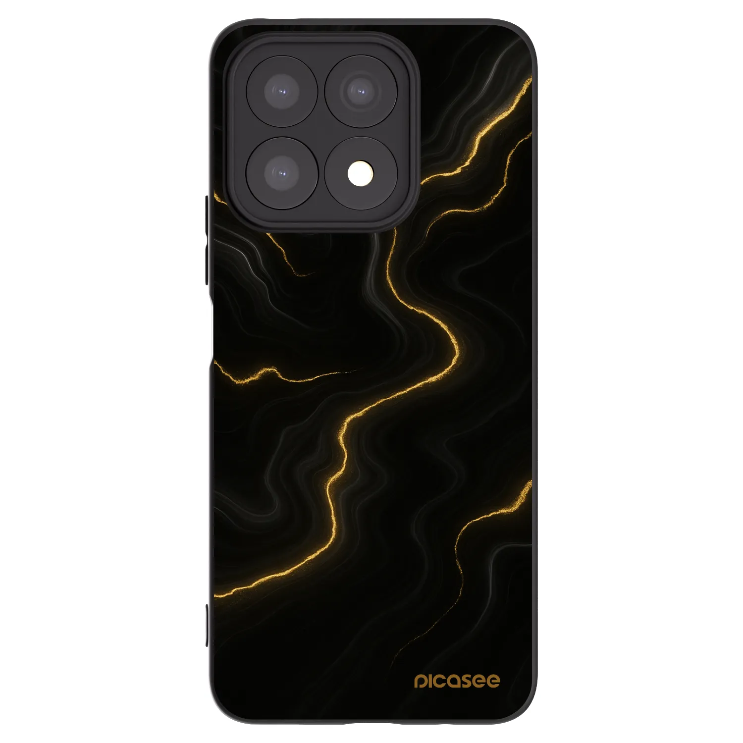 Picasee silikonový černý obal pro Honor X8a - Thunder
