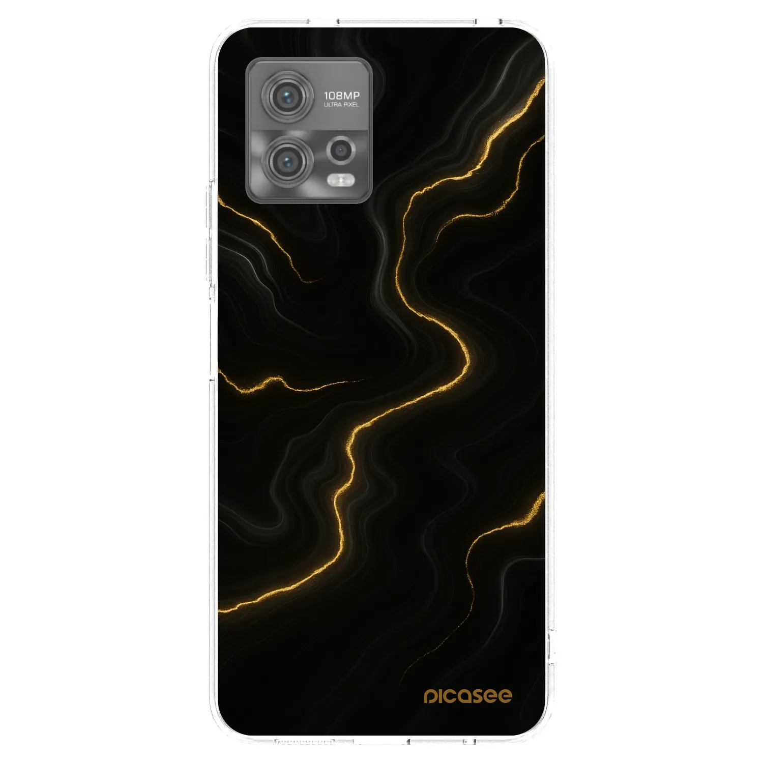 Picasee silikonový průhledný obal pro Motorola Moto G72 - Thunder