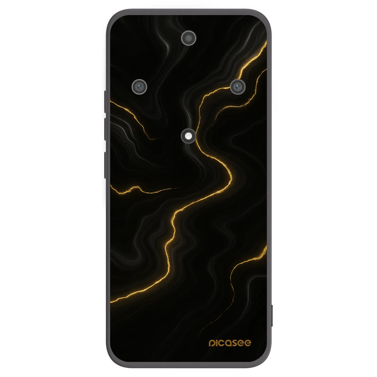 Picasee silikonový černý obal pro Honor Magic5 Lite 5G - Thunder