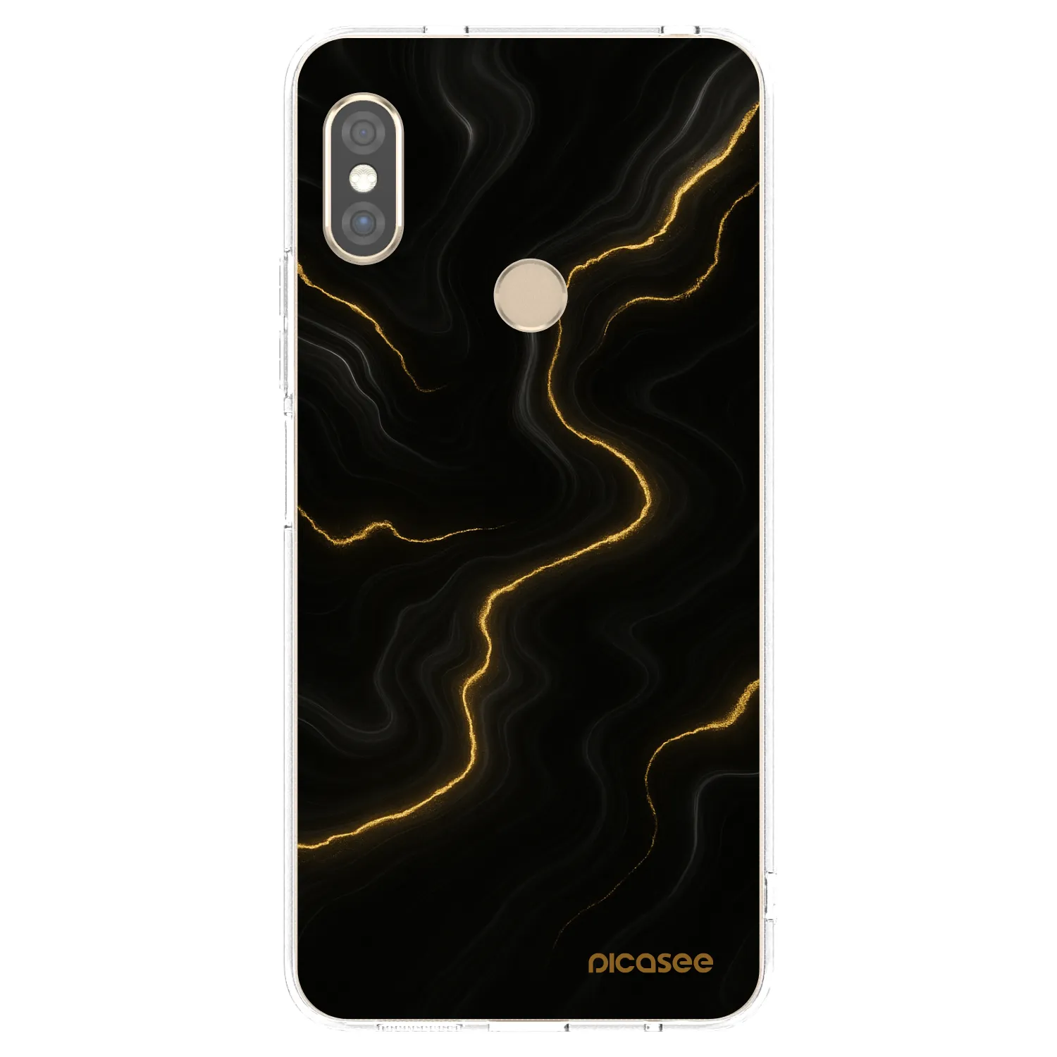 Picasee silikonový průhledný obal pro Xiaomi Redmi Note 5 Global - Thunder