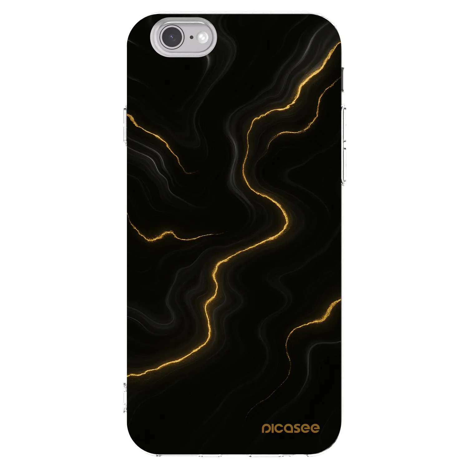 Picasee silikonový průhledný obal pro Apple iPhone 6/6S - Thunder