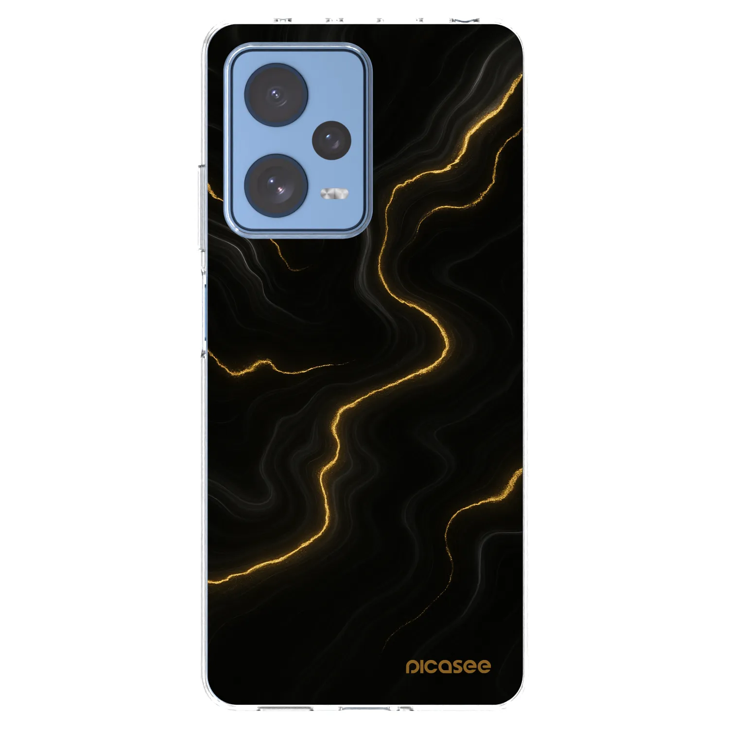 Picasee silikonový průhledný obal pro Xiaomi Redmi Note 12 Pro 5G - Thunder